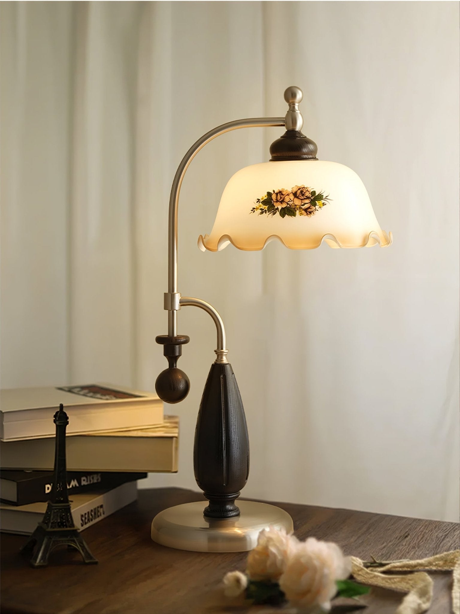 Caspian Wood Vintage Table Lamp - Letslighting