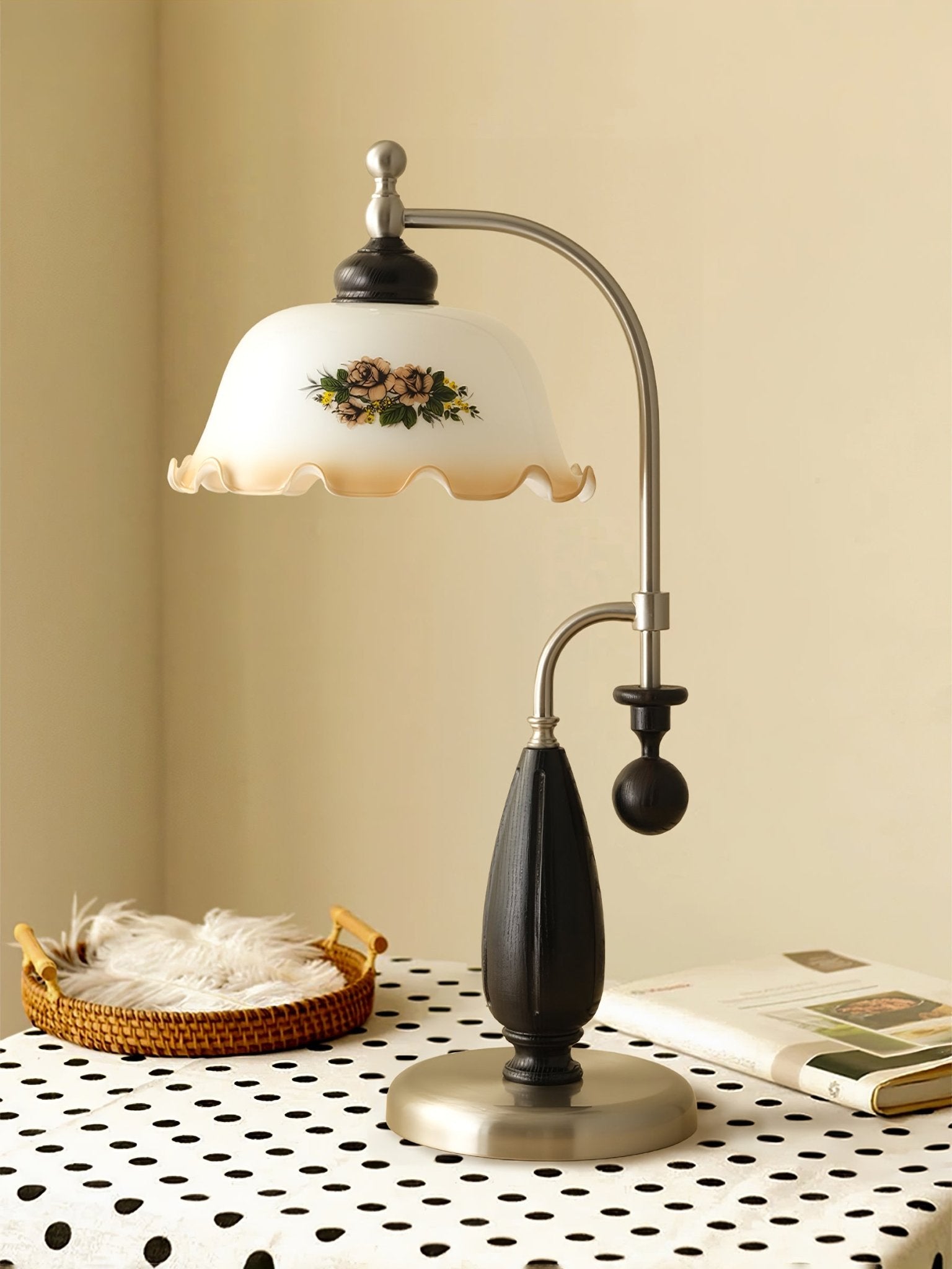 Caspian Wood Vintage Table Lamp - Letslighting