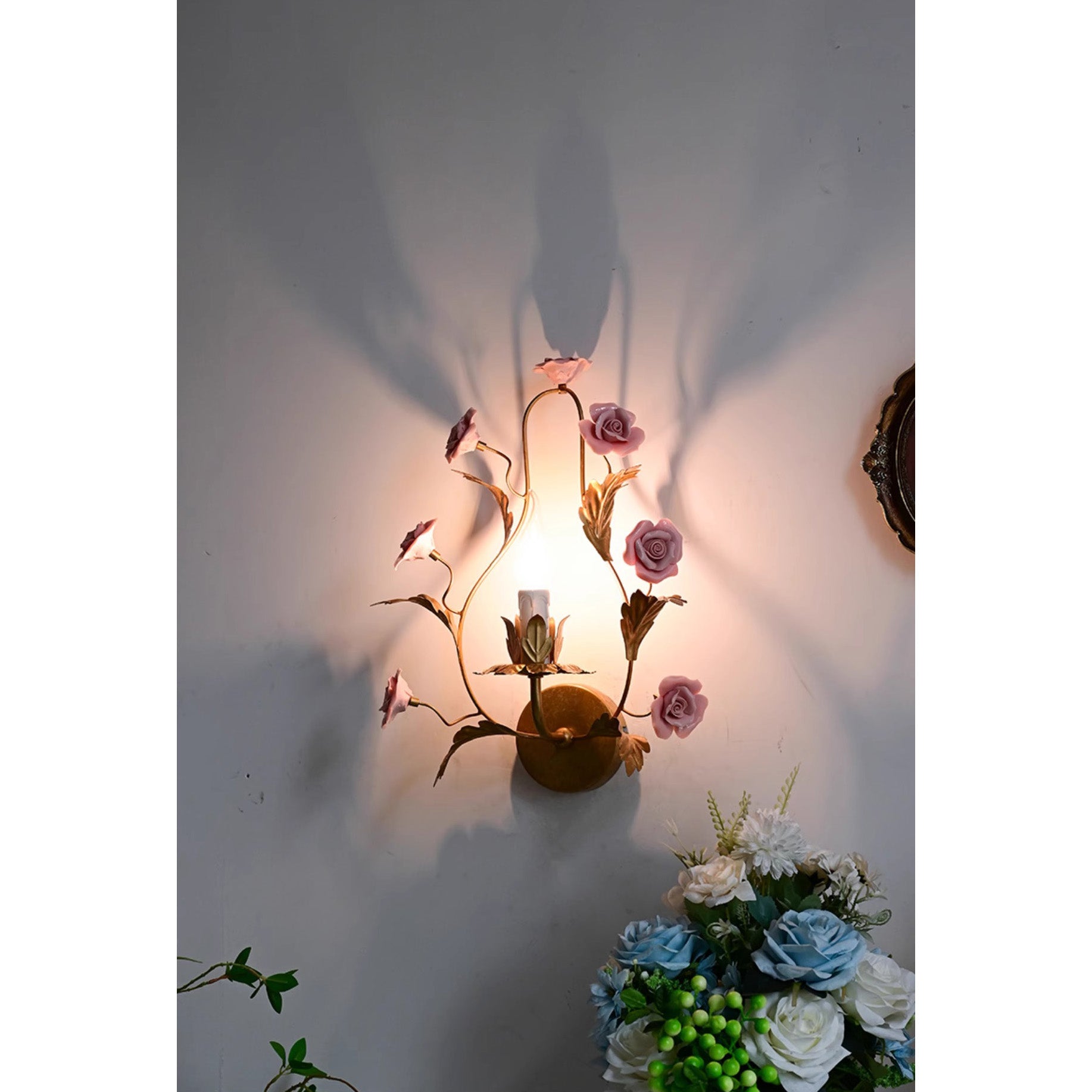 Orvara Individual Creativity Floral Ceramic Wall Lamp - Letslighting