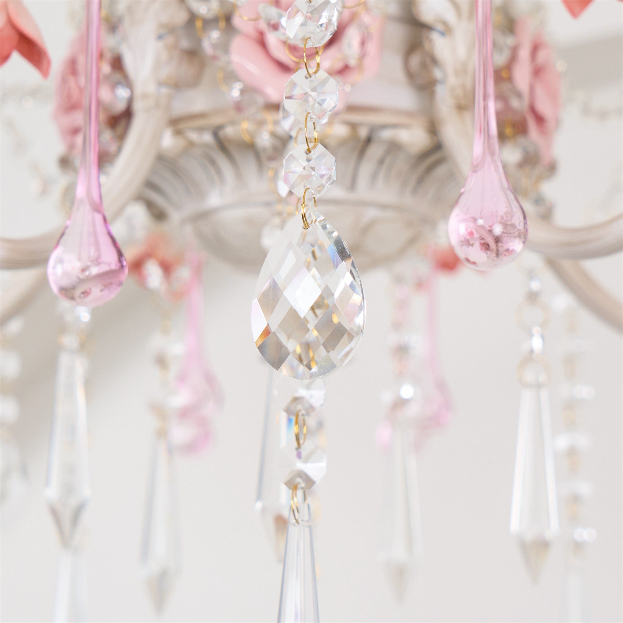 Cusoren Postmodern Luxury Rose Ceramic Chandelier - Letslighting