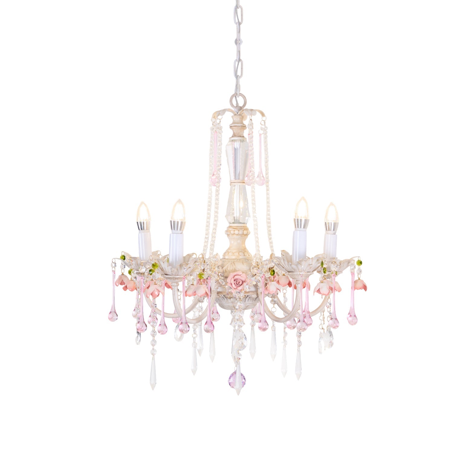 Cusoren Postmodern Luxury Rose Ceramic Chandelier - Letslighting