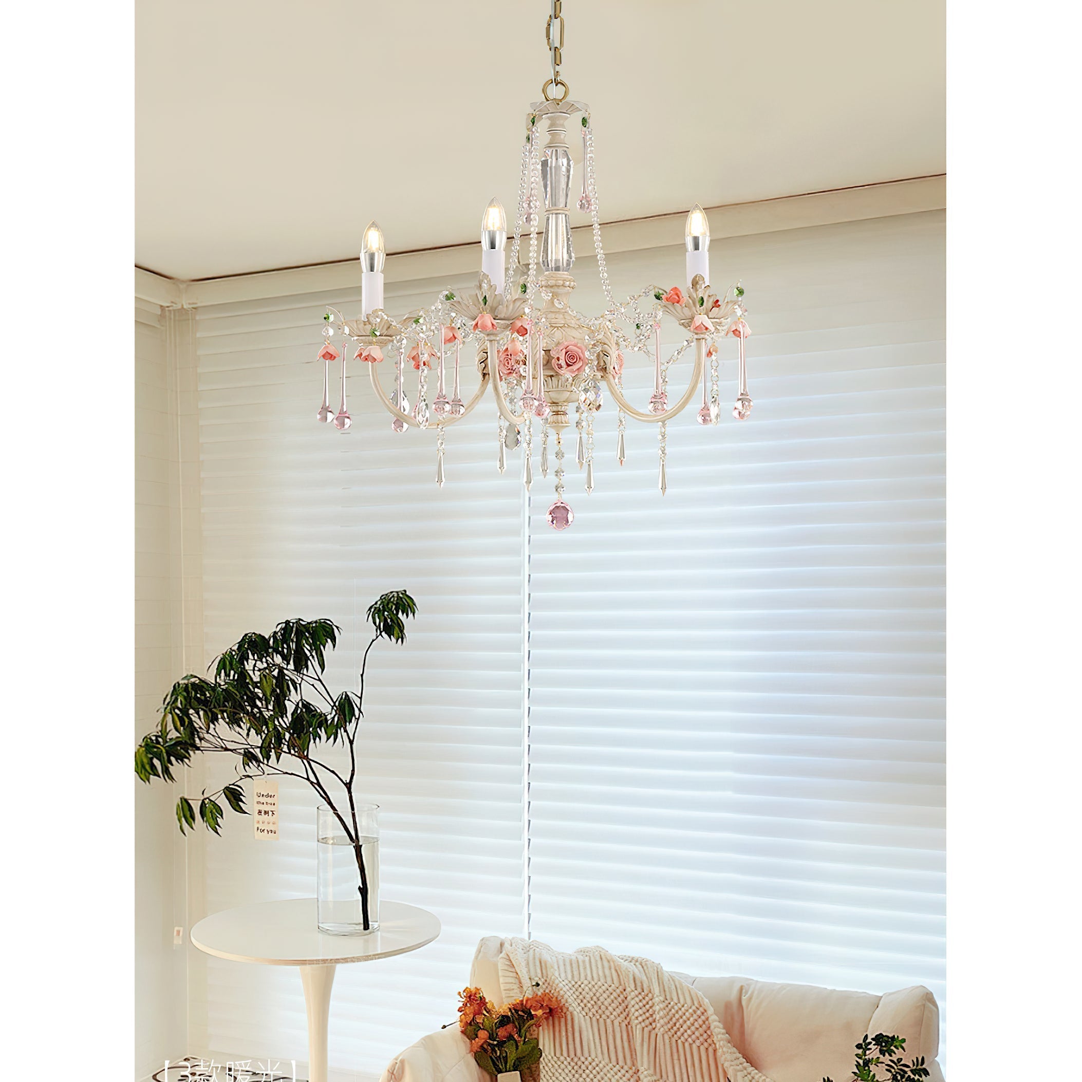 Cusoren Postmodern Luxury Rose Ceramic Chandelier - Letslighting