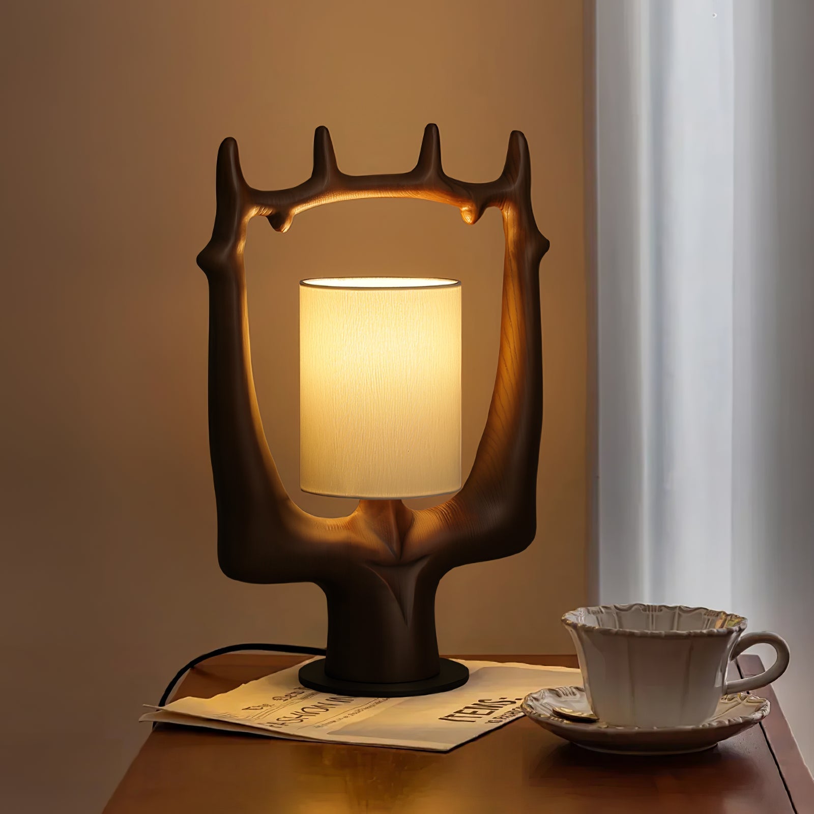 Roise Nature Wood Table Lamp - Letslighting