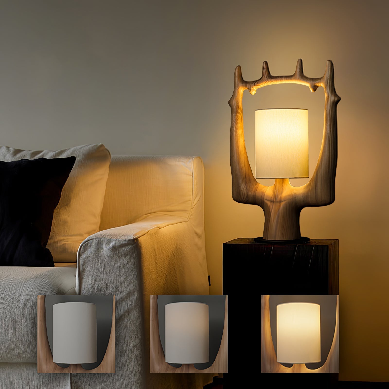 Roise Nature Wood Table Lamp - Letslighting