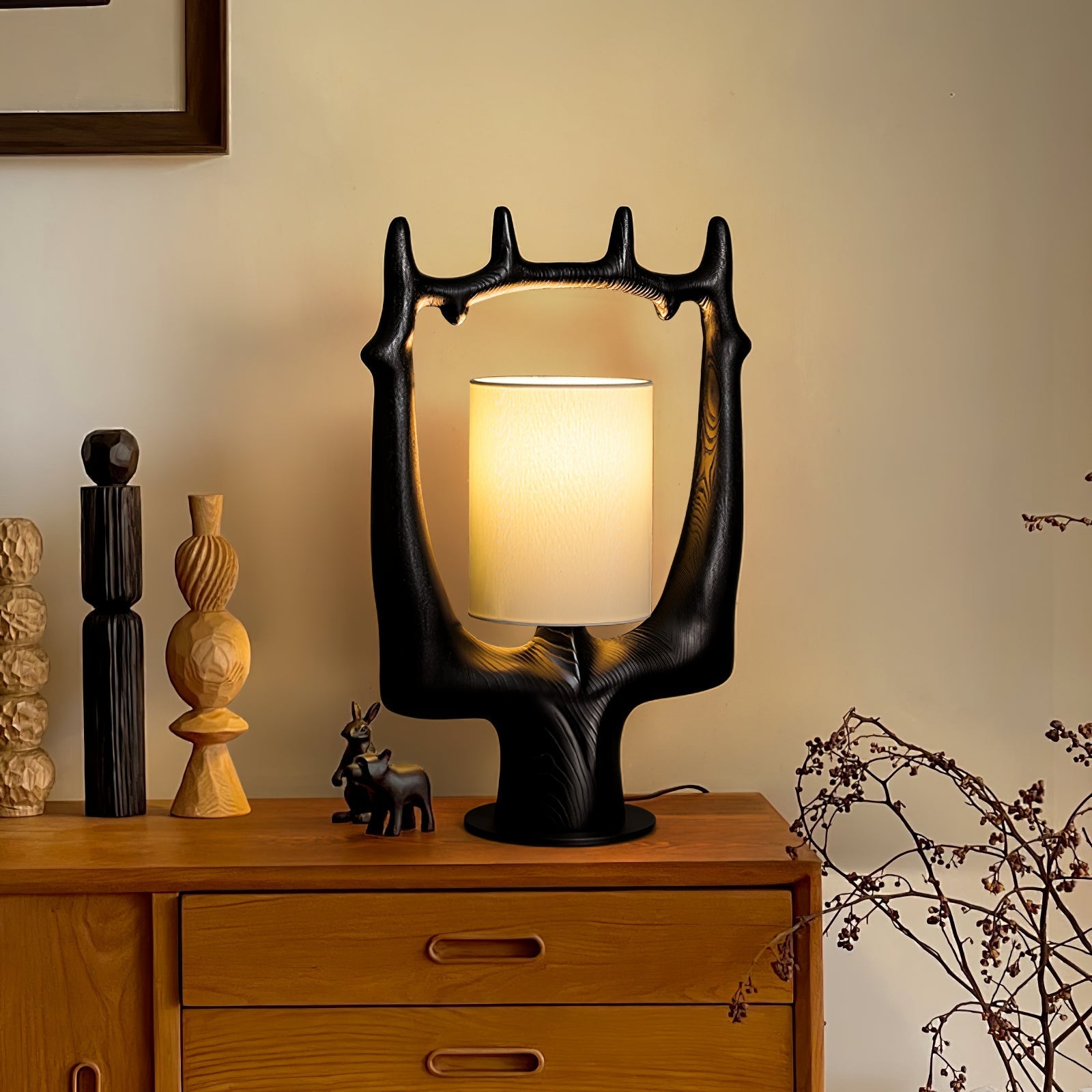 Roise Nature Wood Table Lamp - Letslighting