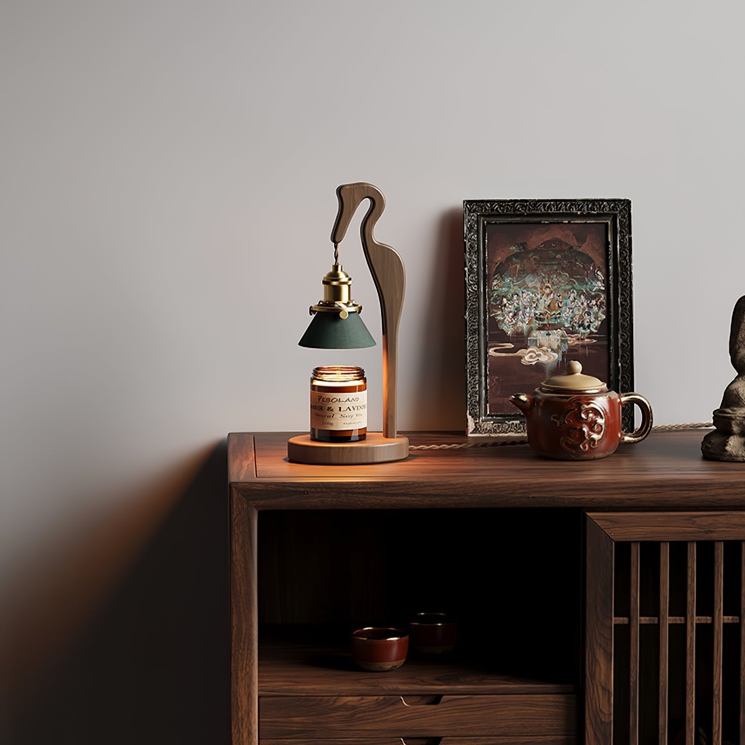 Trivana Wood Artistic Table Lamp - Letslighting