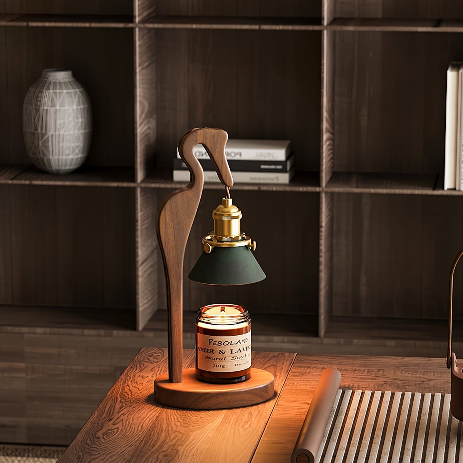 Trivana Wood Artistic Table Lamp - Letslighting