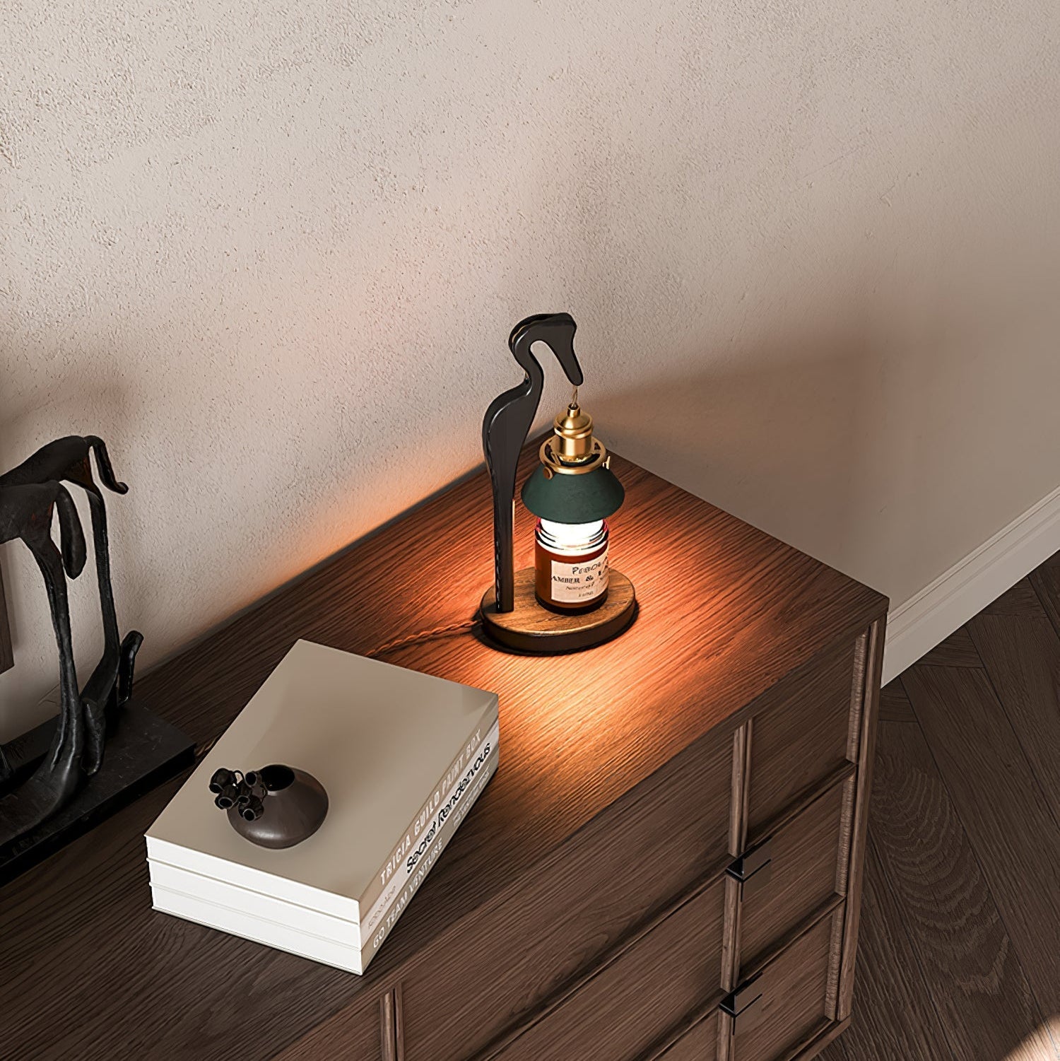 Trivana Wood Artistic Table Lamp - Letslighting
