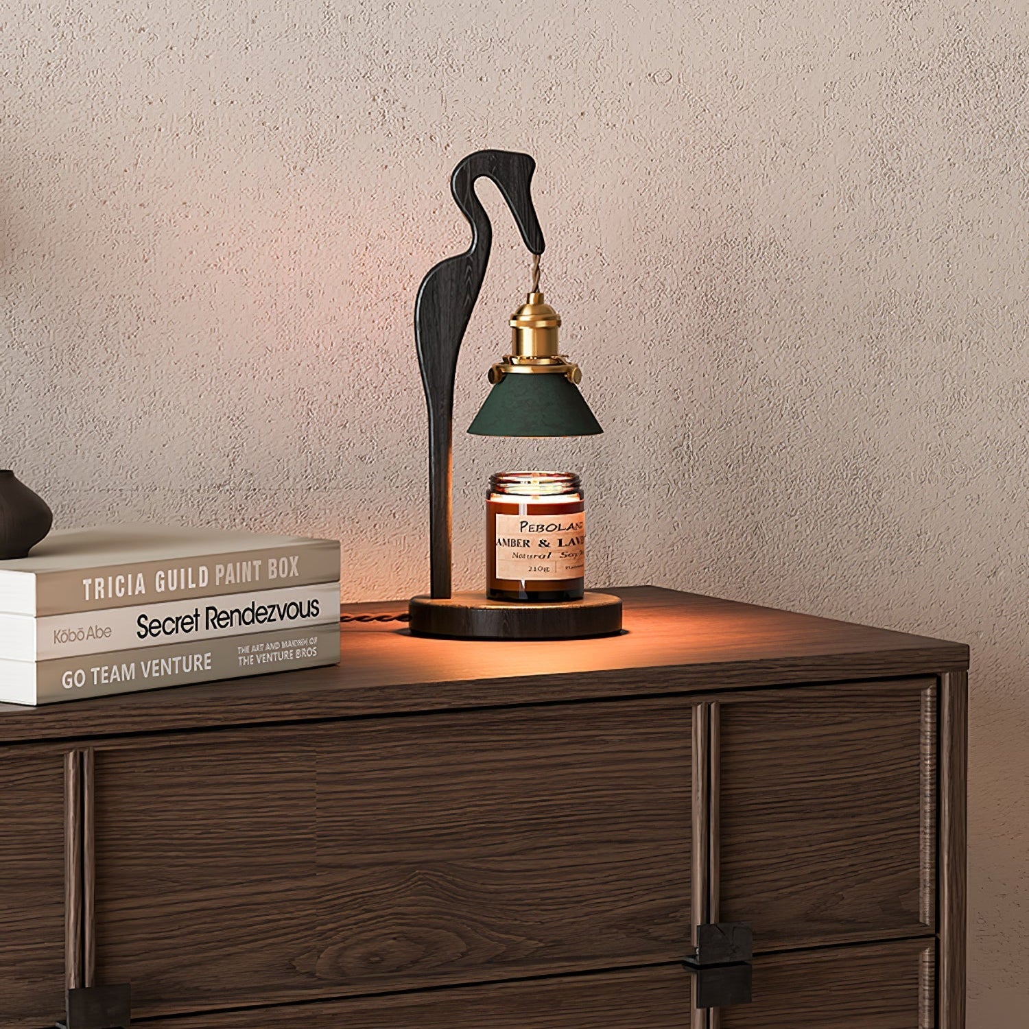 Trivana Wood Artistic Table Lamp - Letslighting