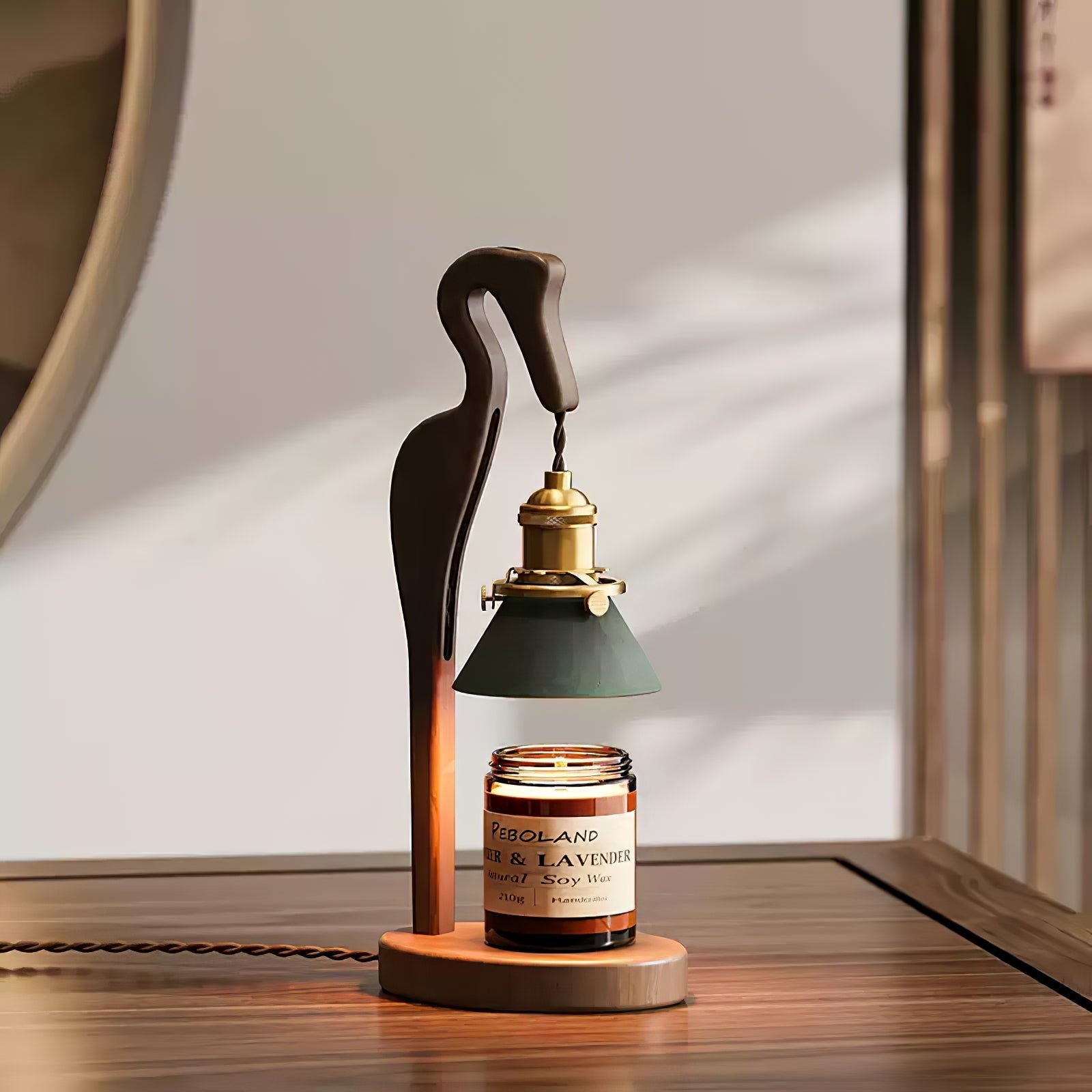 Trivana Wood Artistic Table Lamp - Letslighting