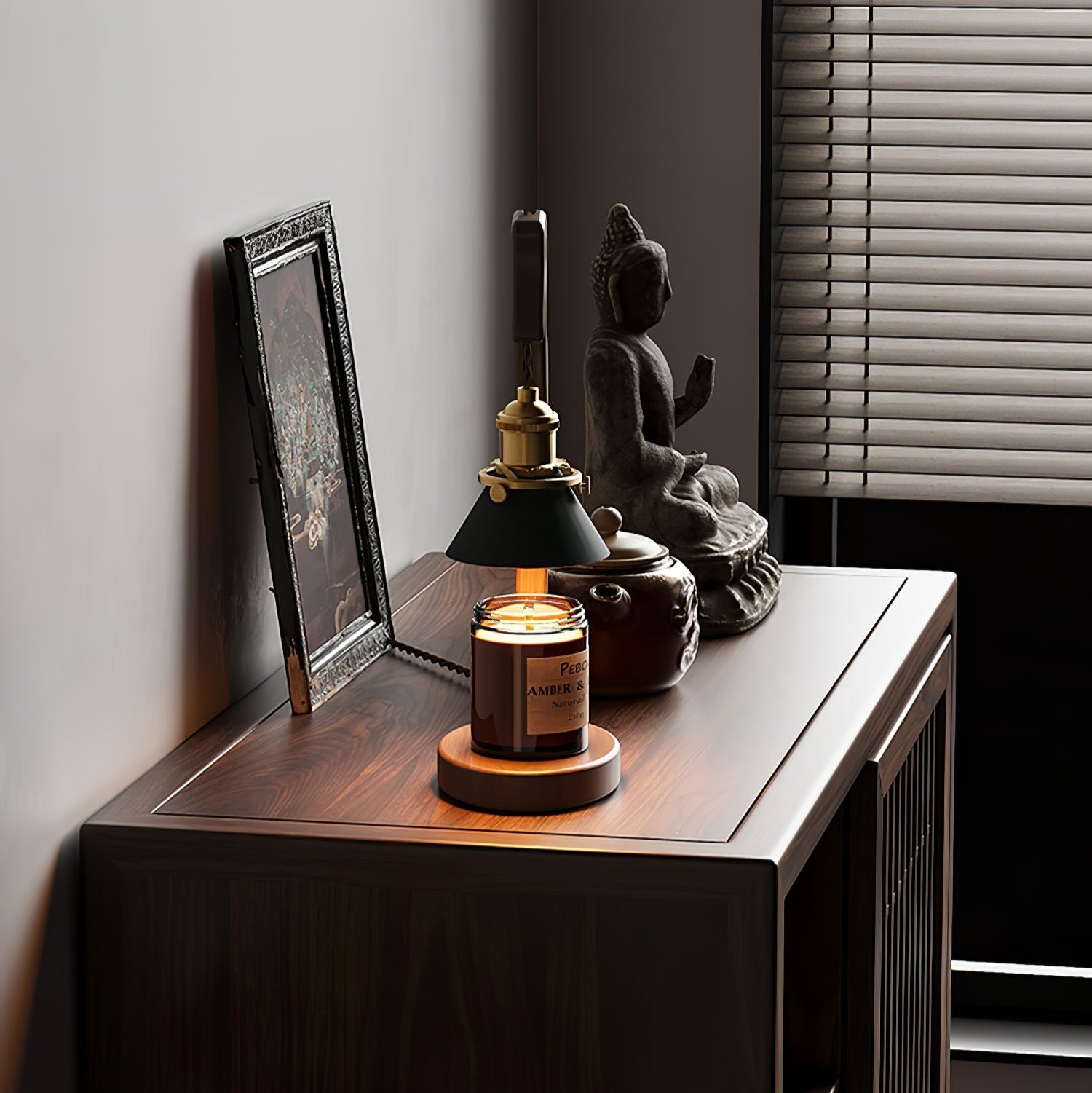 Trivana Wood Artistic Table Lamp - Letslighting