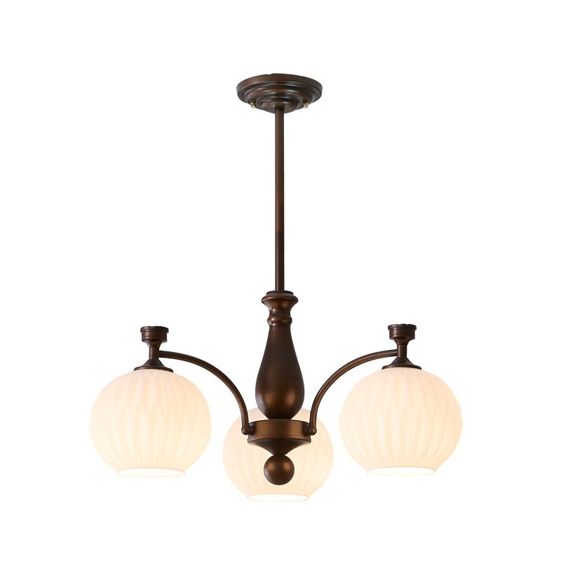 Aurora Chandelier Orb Frosted Vintage - Letslighting