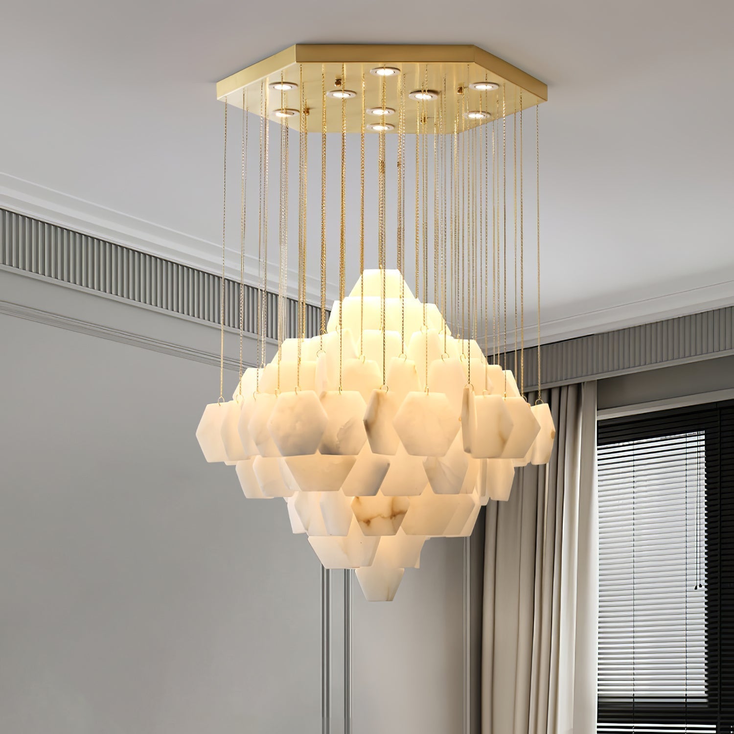 Aurelia Luxury Alabaster Chandelier