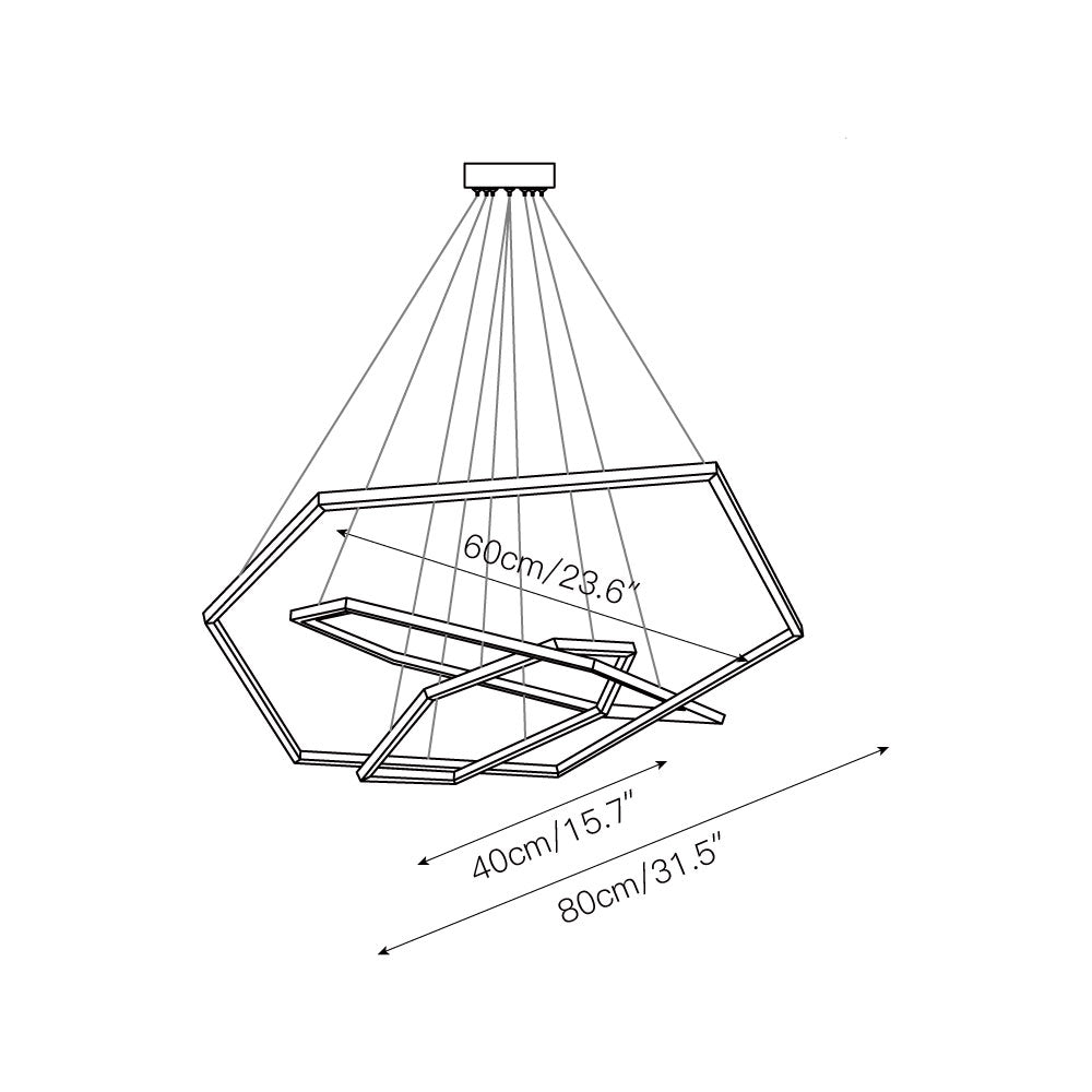 Ilira Modern Minimalist Acrylic Chandelier - Letslighting