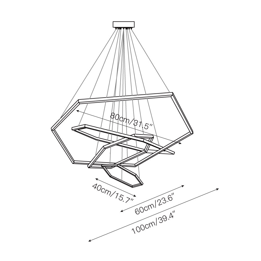 Ilira Modern Minimalist Acrylic Chandelier - Letslighting
