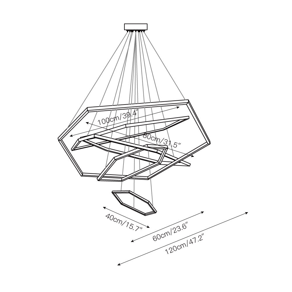 Ilira Modern Minimalist Acrylic Chandelier - Letslighting