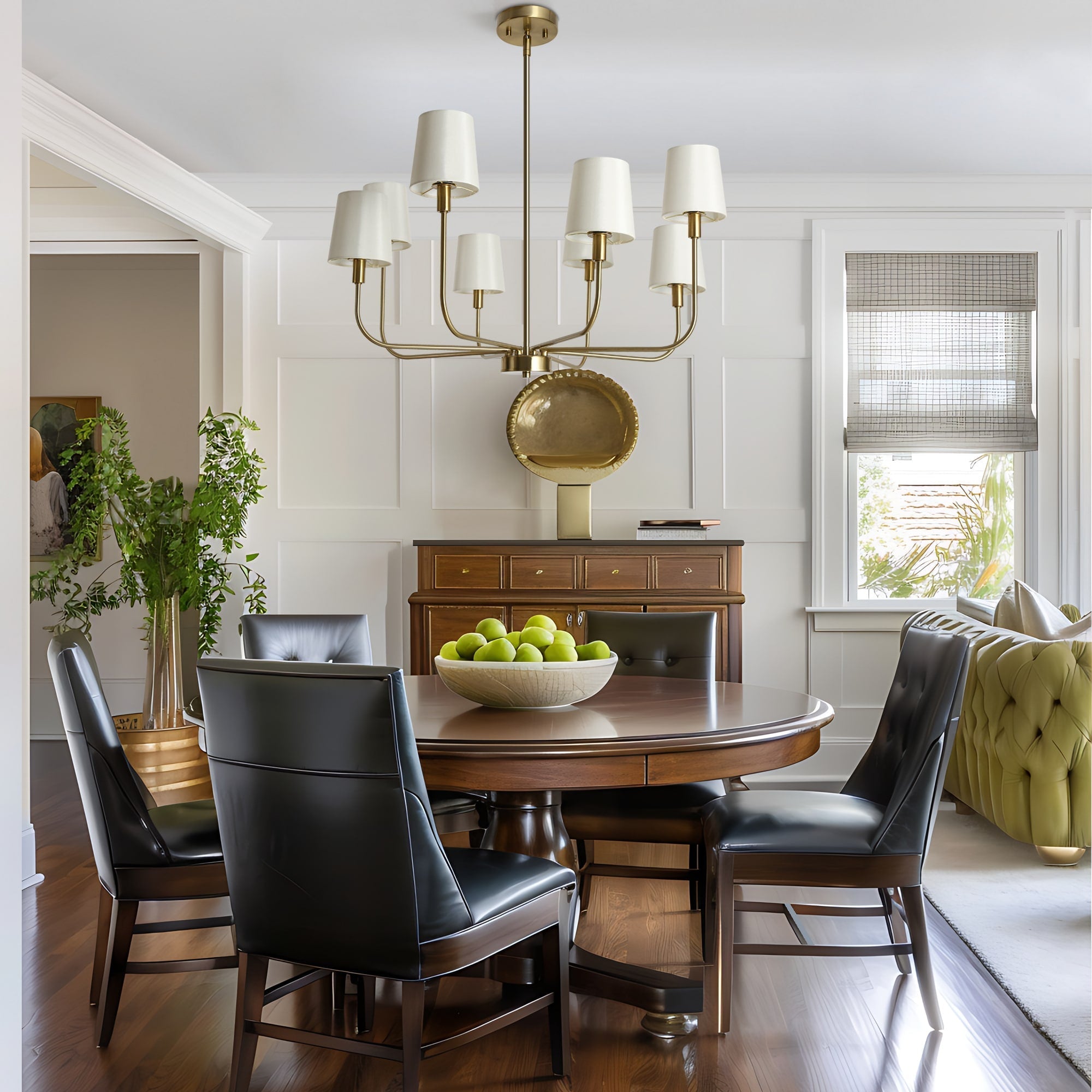 Nysilan Vintage Industrial Brass Fabric Chandelier - Letslighting