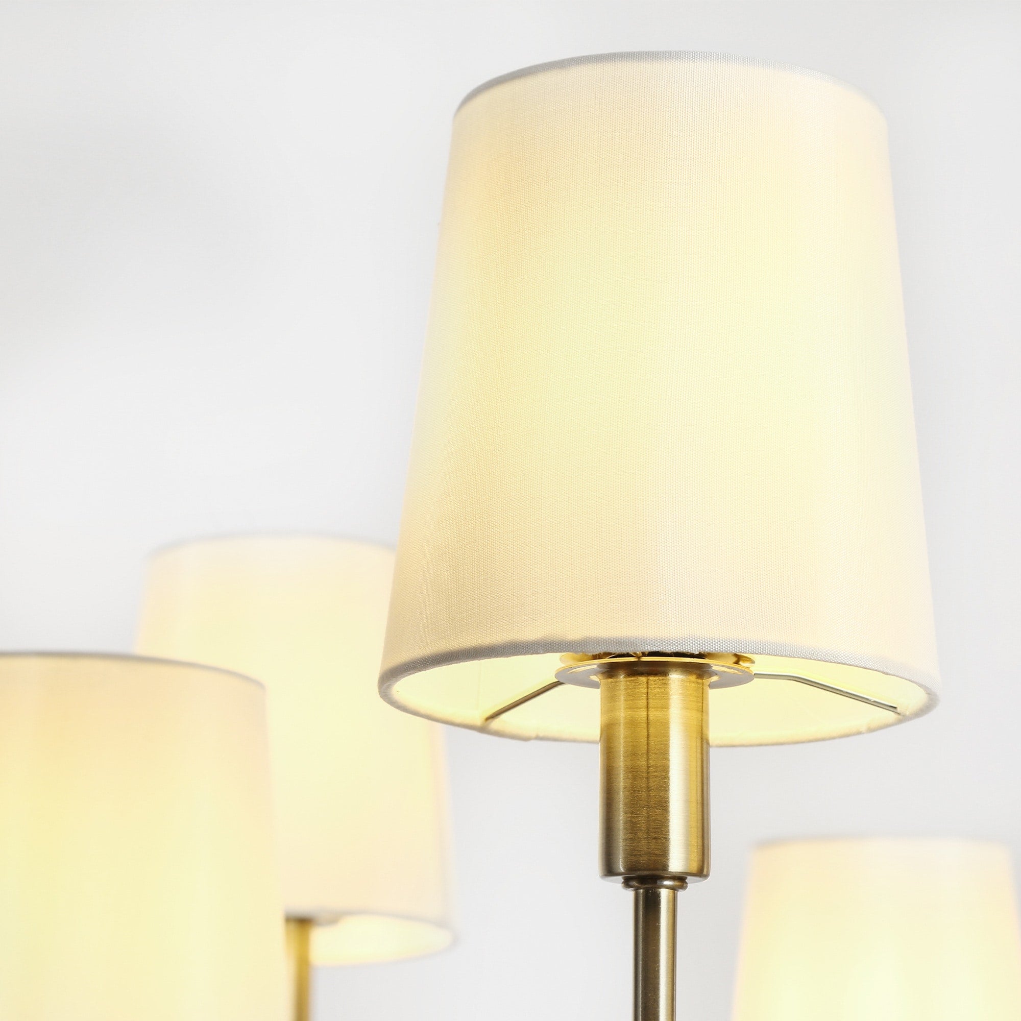 Nysilan Vintage Industrial Brass Fabric Chandelier - Letslighting