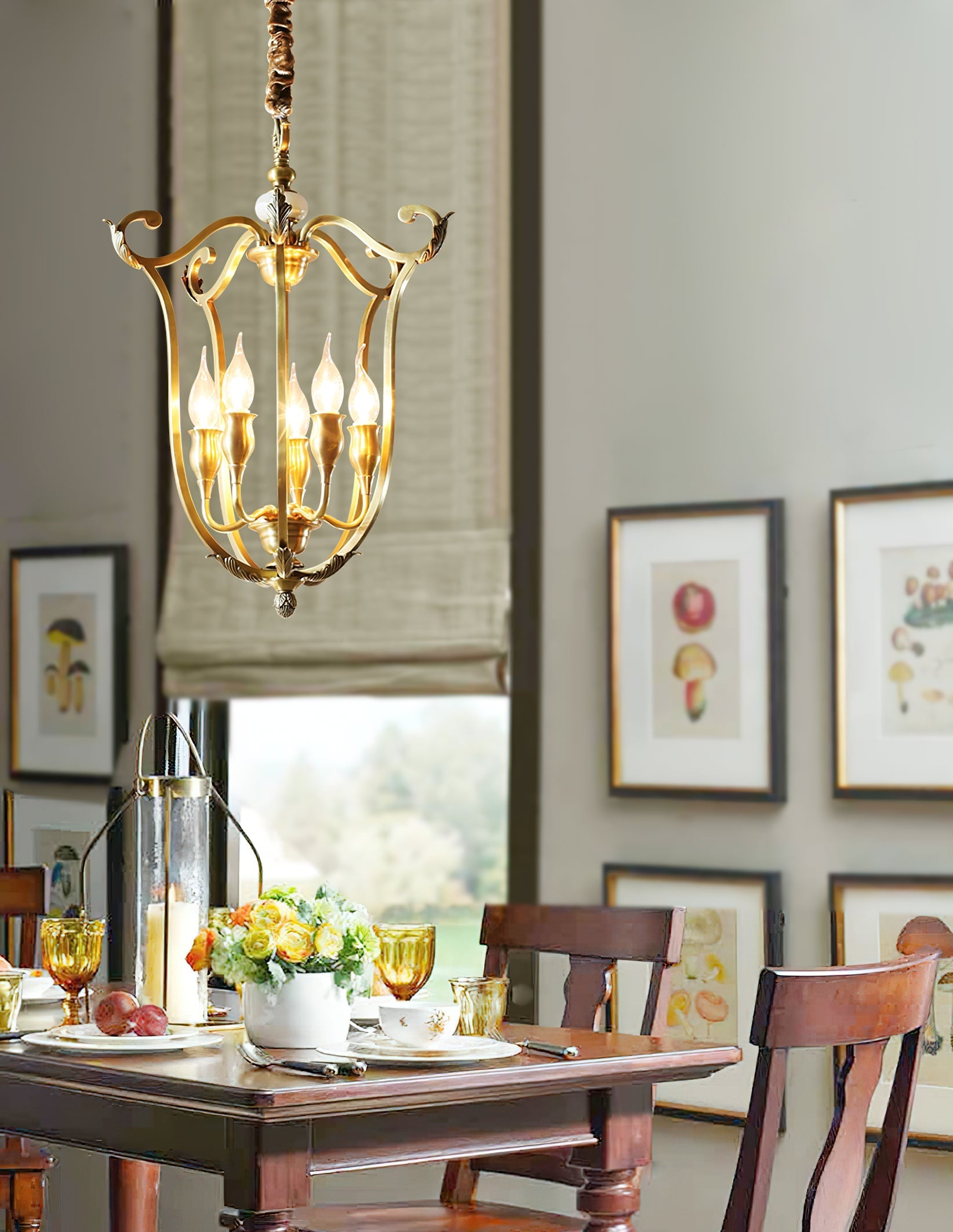 Caloren Individual Creativity Brass Pendant Light - Letslighting