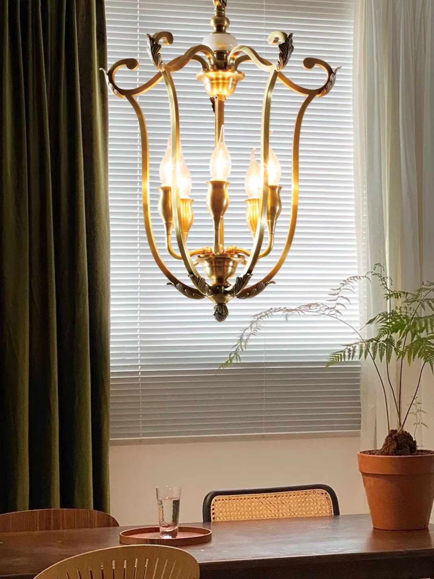 Caloren Individual Creativity Brass Pendant Light - Letslighting