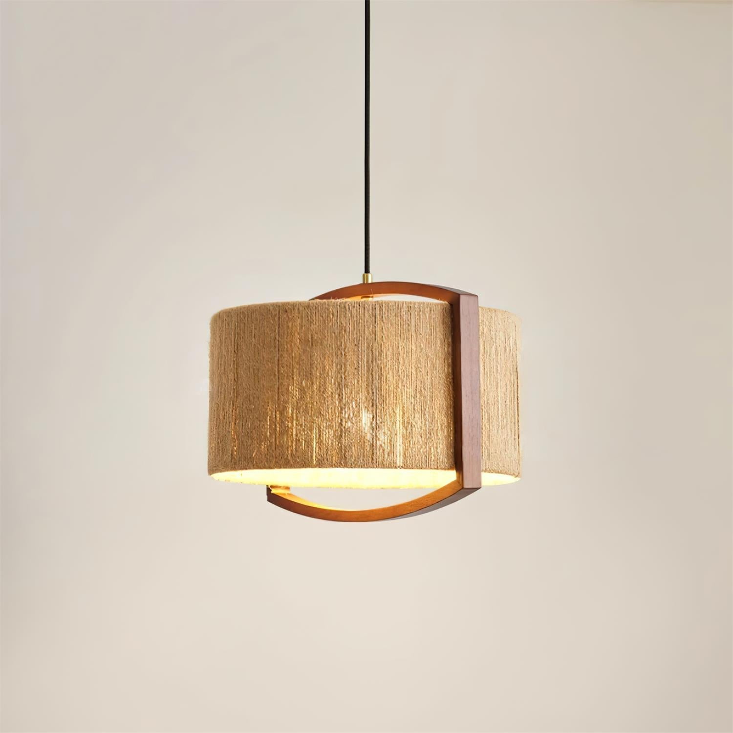 Hiller Pendant Lamp Textured Cotton Silk - Letslighting