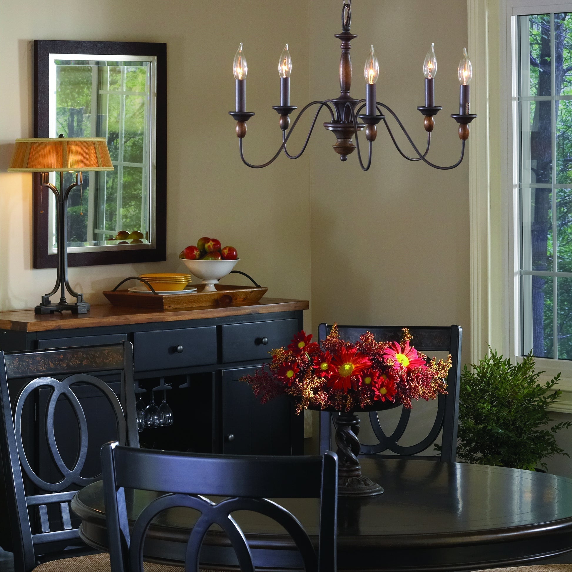 Cutheus Vintage Industrial Wooden Chandelier - Letslighting