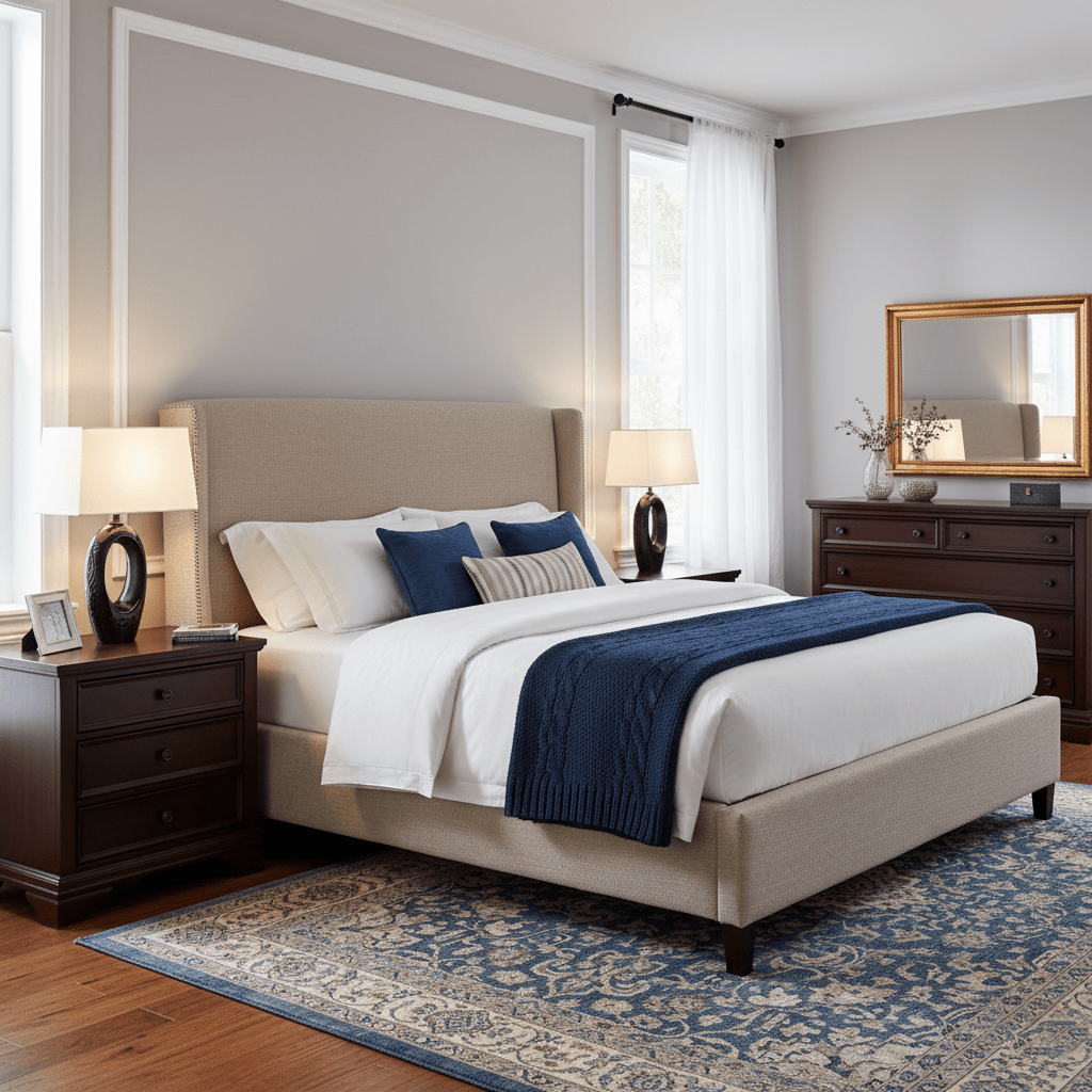 Oval Elegant Ceramics & Fabric Table Lamp