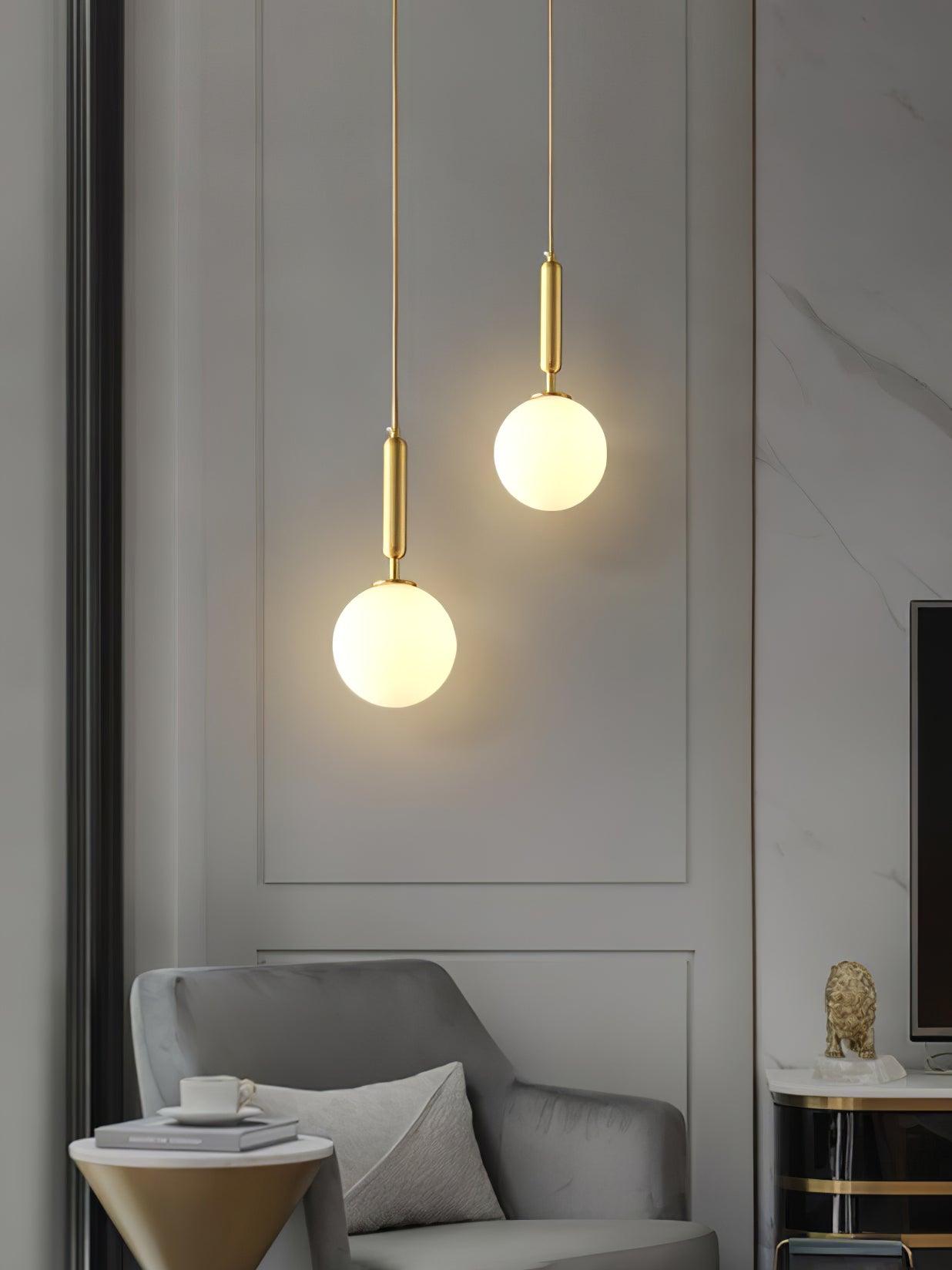 Orbita Minimalist Brass Pendant Light - Letslighting