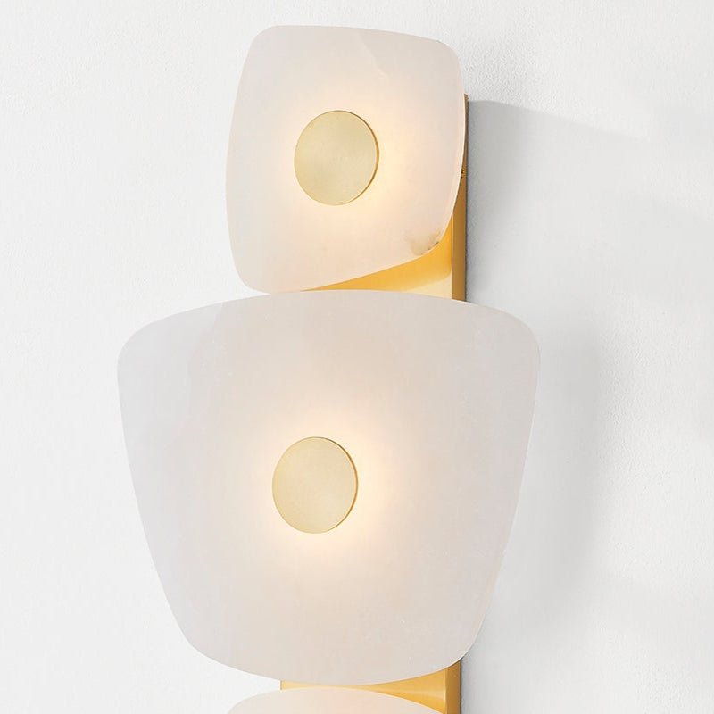 Itheora Individual Creativity Brass Alabaster Wall Lamp - Letslighting
