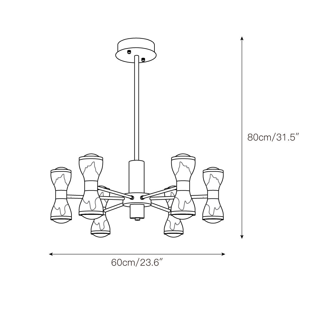 Orvelion Postmodern Luxury Honeycomb LED Acrylic Chandelier - Letslighting