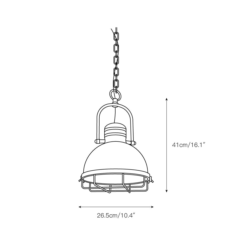 Hopedale Vintage Industrial Antique Green Pendant Light - Letslighting