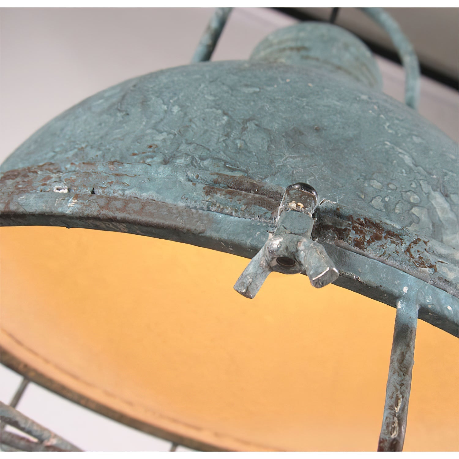 Hopedale Vintage Industrial Antique Green Pendant Light - Letslighting