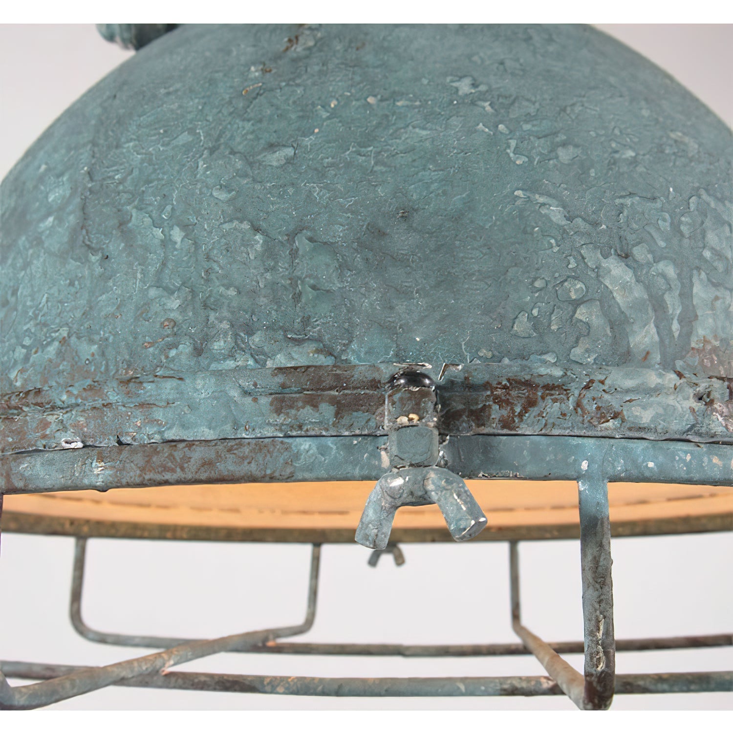 Hopedale Vintage Industrial Antique Green Pendant Light - Letslighting