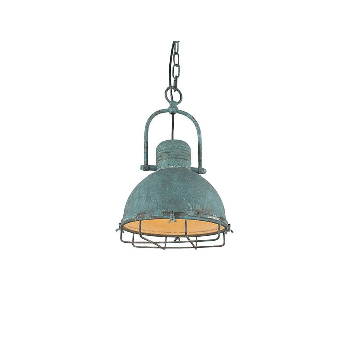 Hopedale Vintage Industrial Antique Green Pendant Light - Letslighting