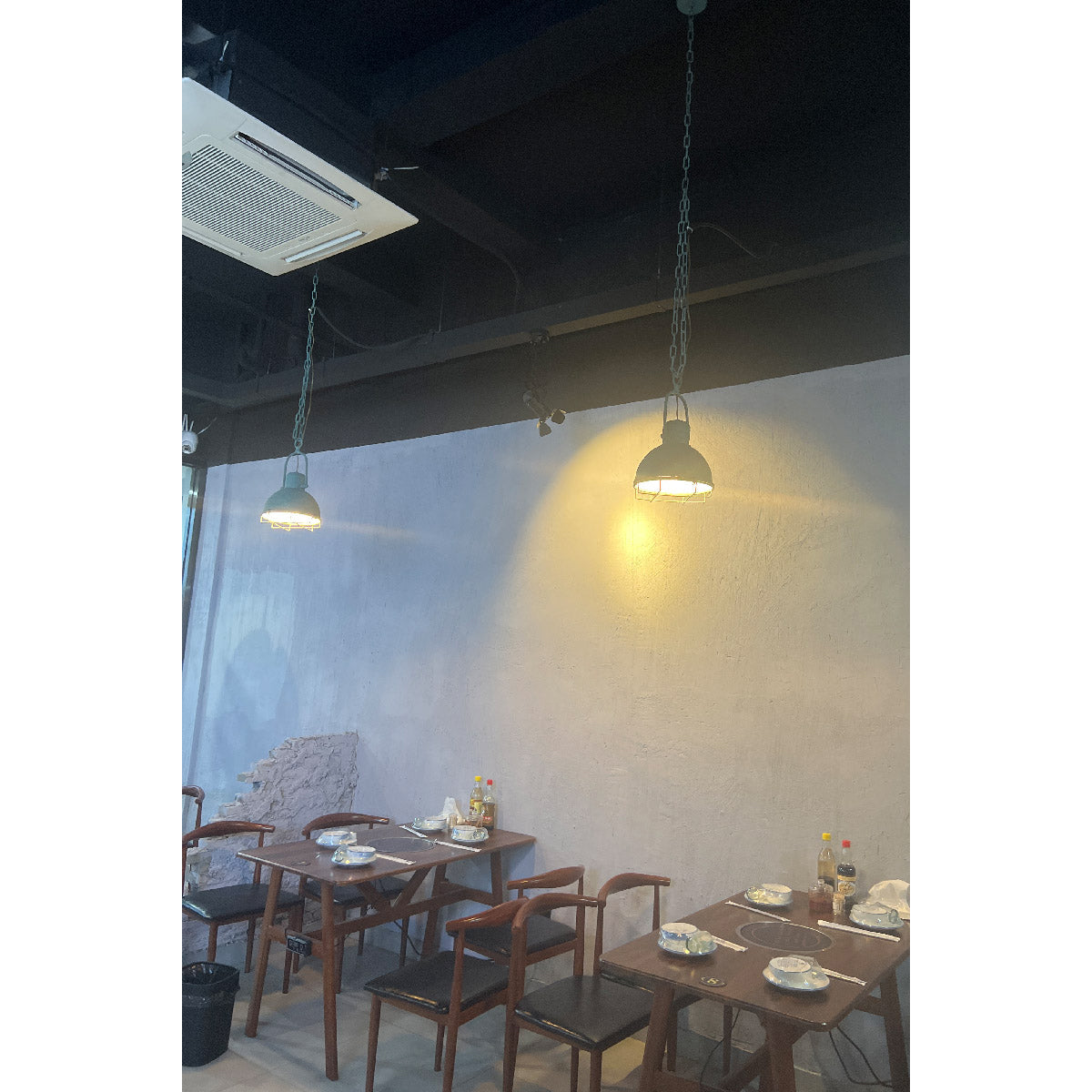 Hopedale Vintage Industrial Antique Green Pendant Light - Letslighting