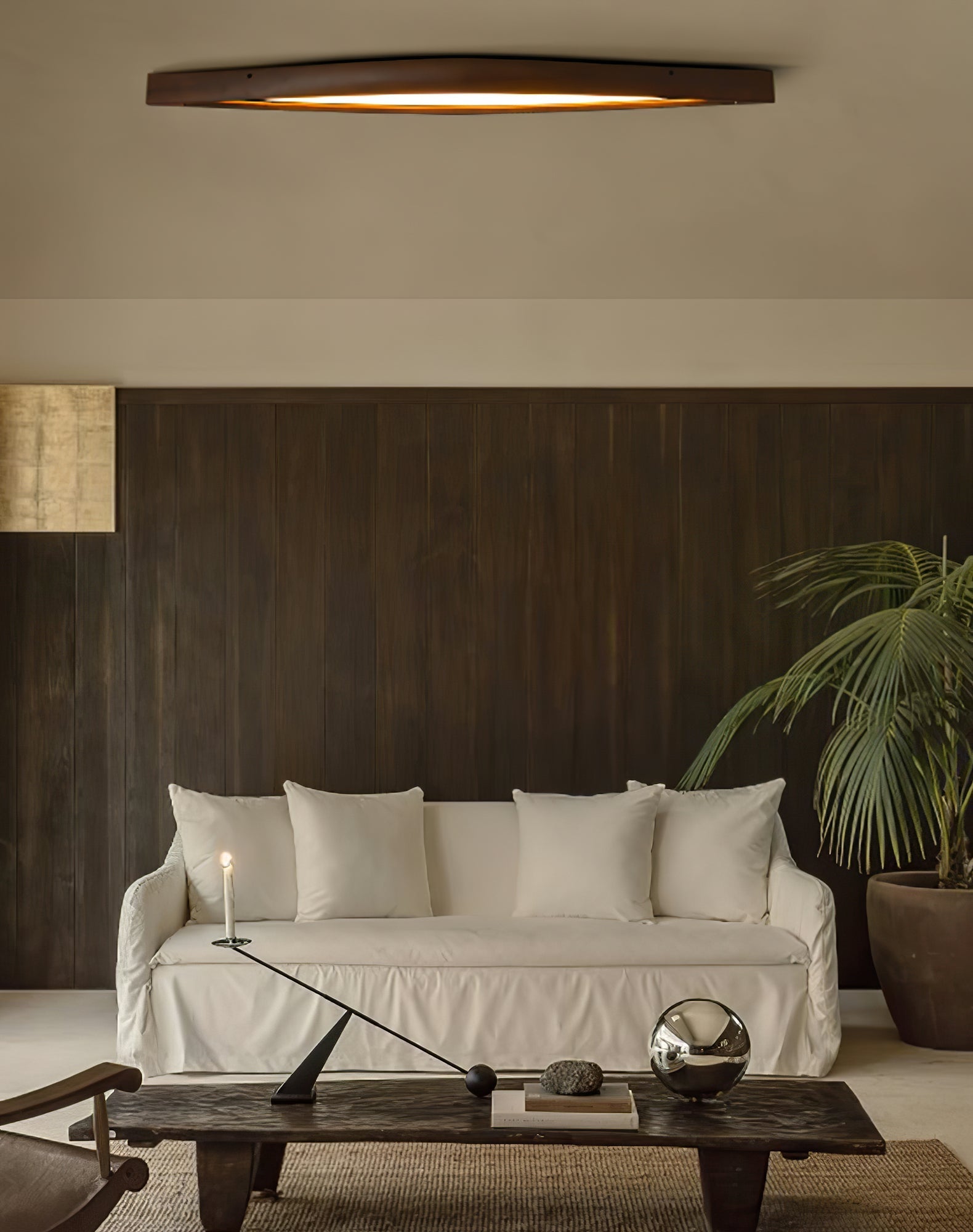 Alnoreth Nordic Horizon Linear Wood Ceiling Lamp - Letslighting