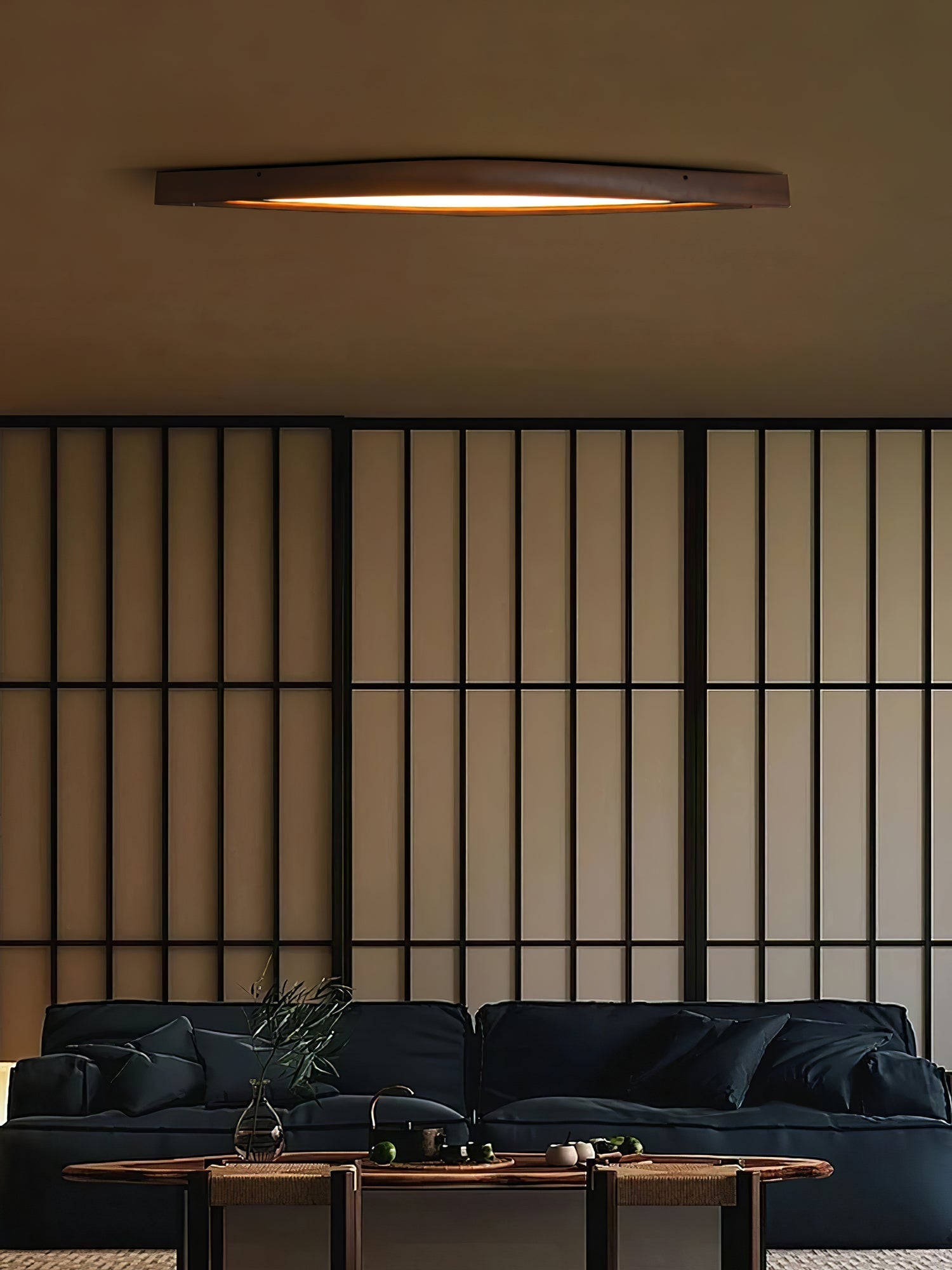 Alnoreth Nordic Horizon Linear Wood Ceiling Lamp - Letslighting