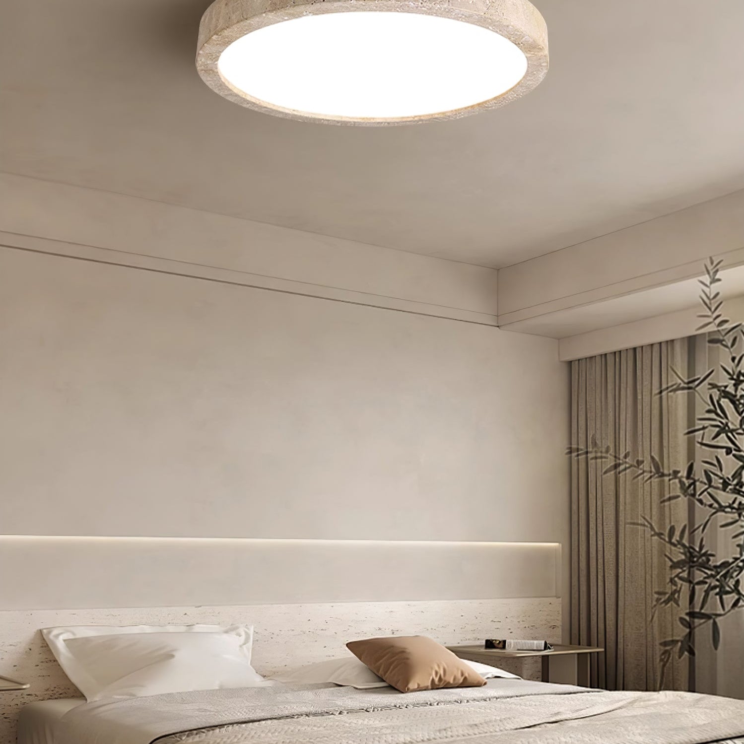 Artalor Minimalist Travertine Ceiling Light - Letslighting