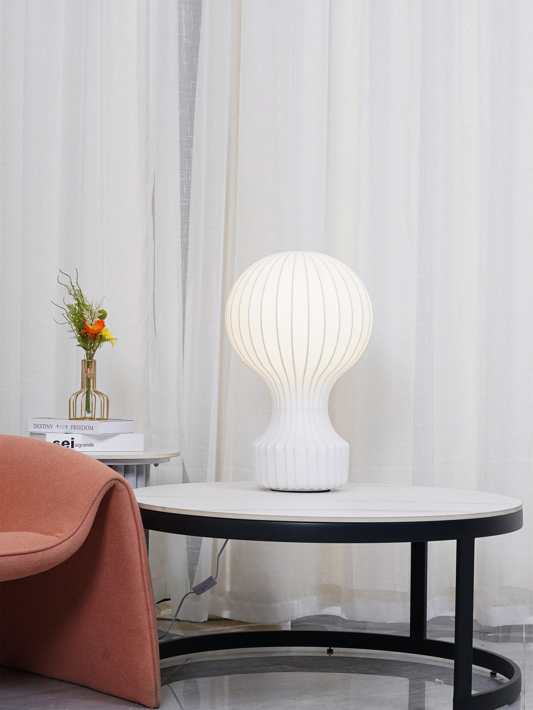 Pulsice Steel Sculptural Table Lamp - Letslighting