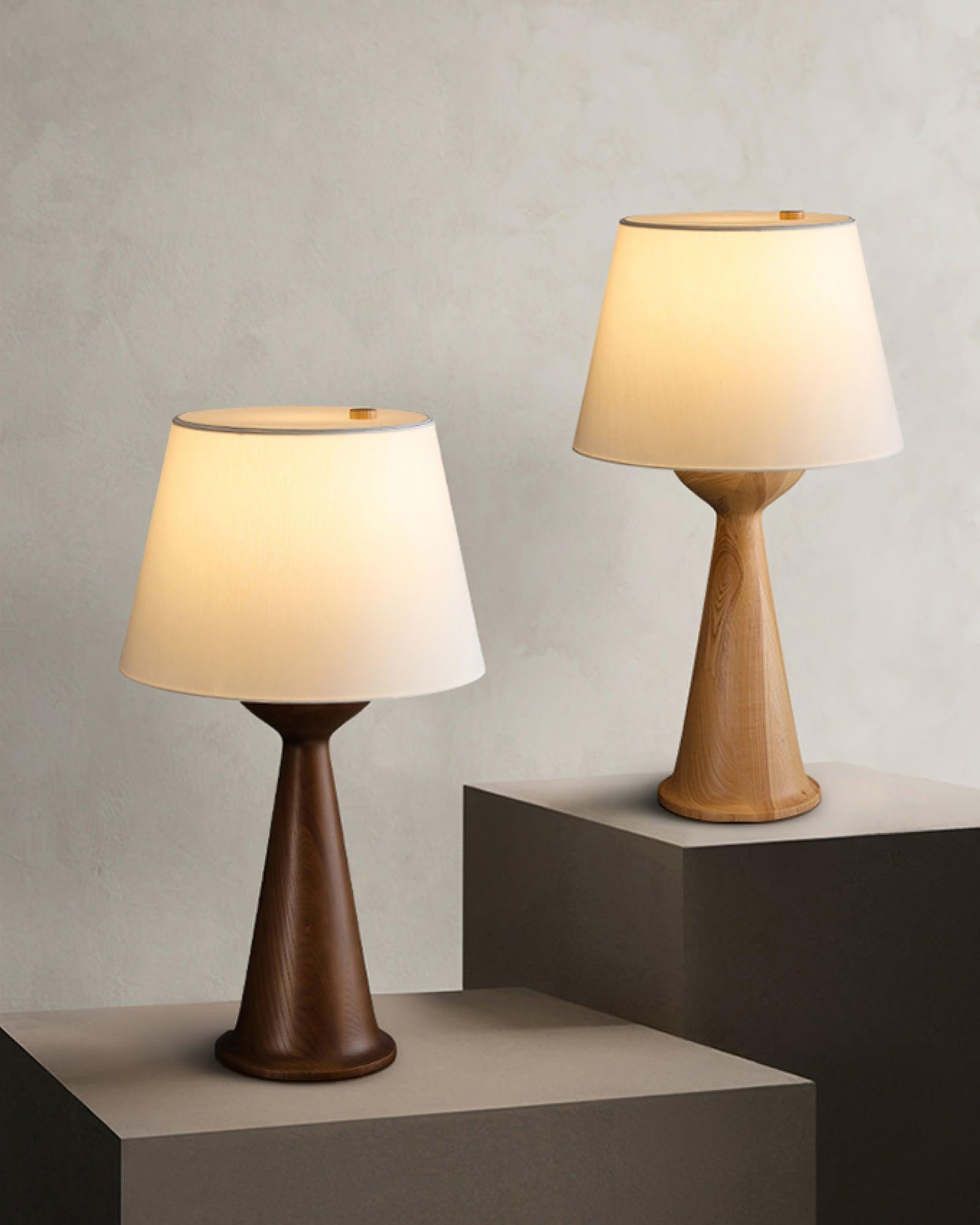 Tempo Vintage Wood Table Lamp - Letslighting