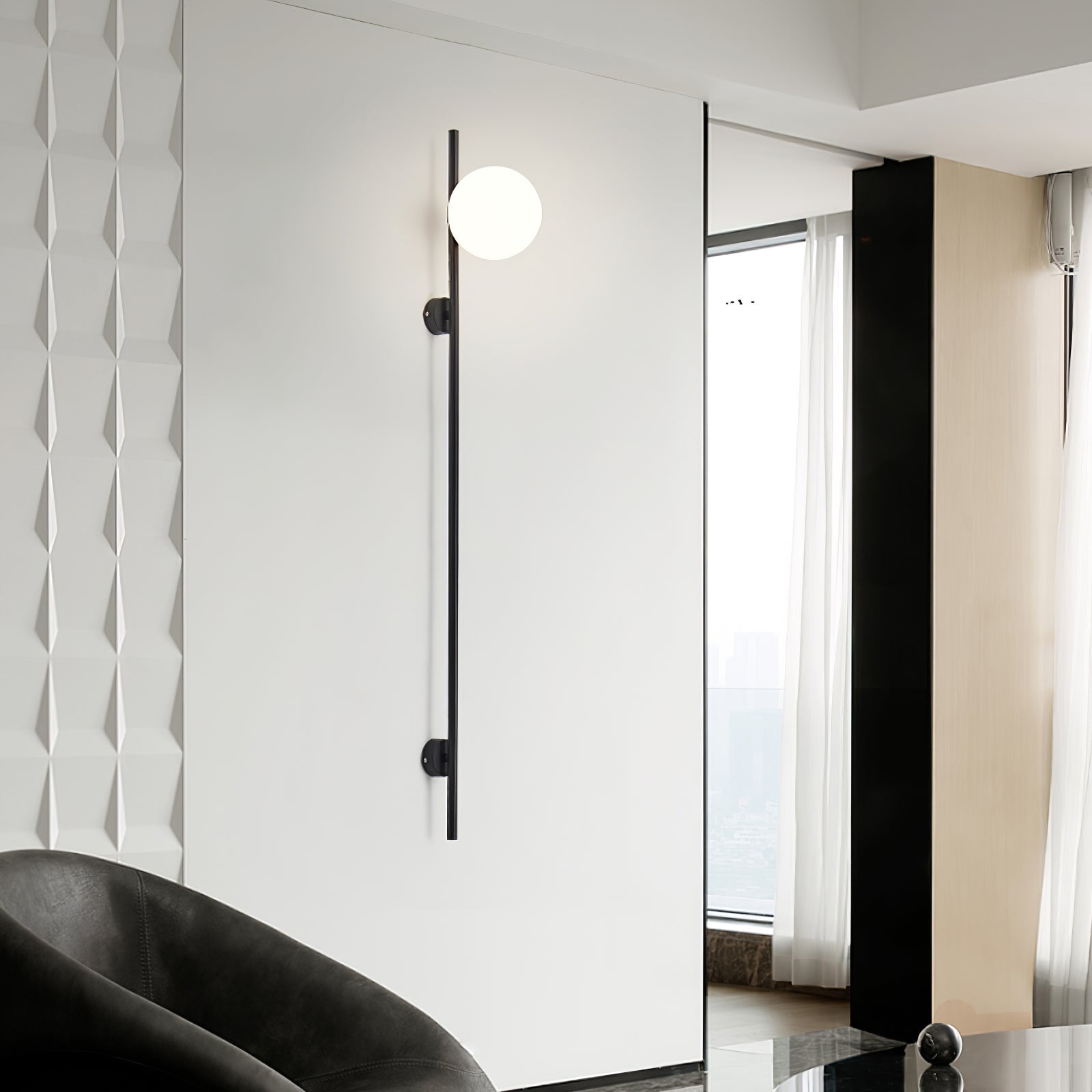 Vitheiel Modern Minimalist Glass Wall Light - Letslighting