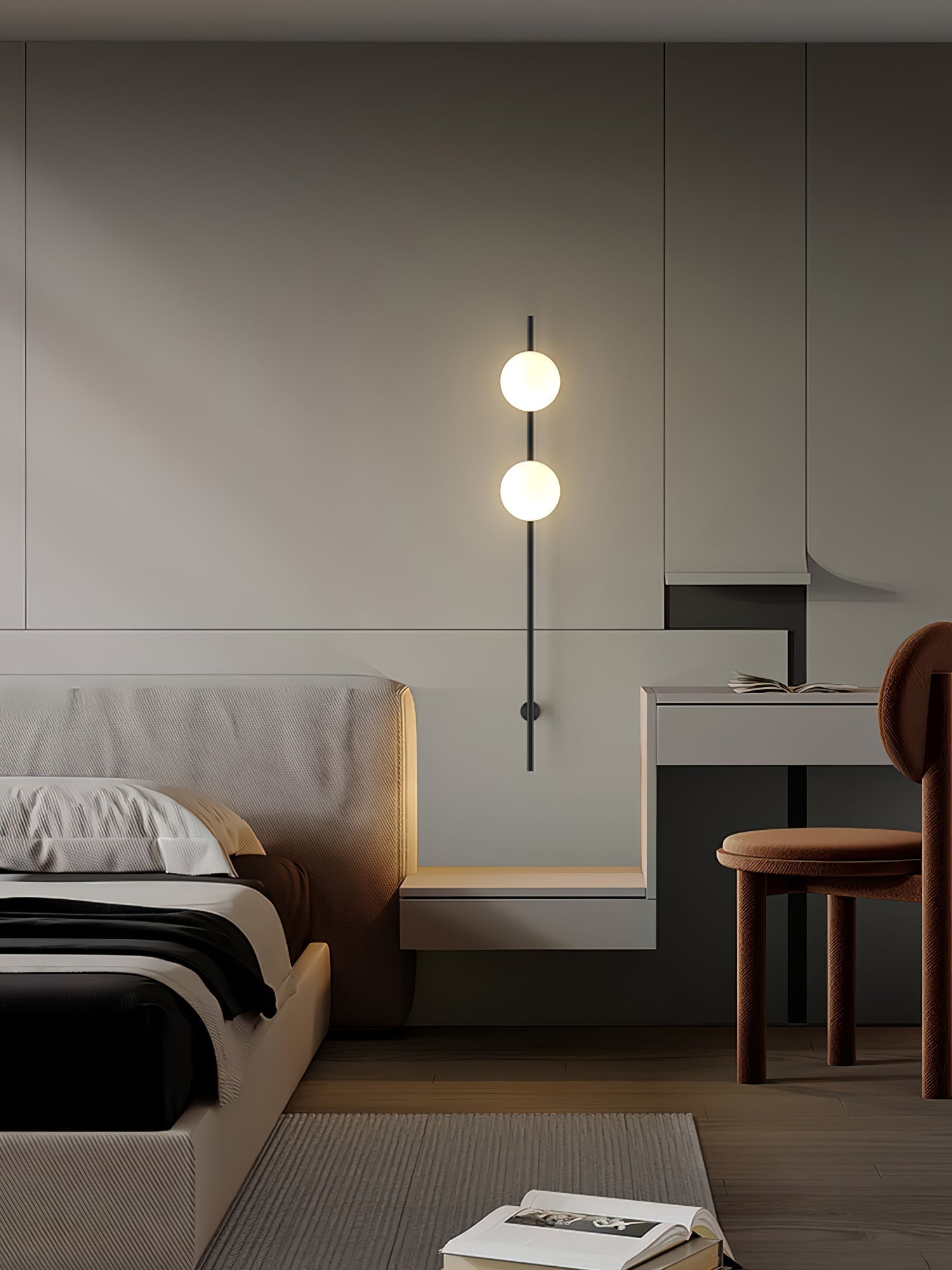 Vitheiel Modern Minimalist Glass Wall Light - Letslighting