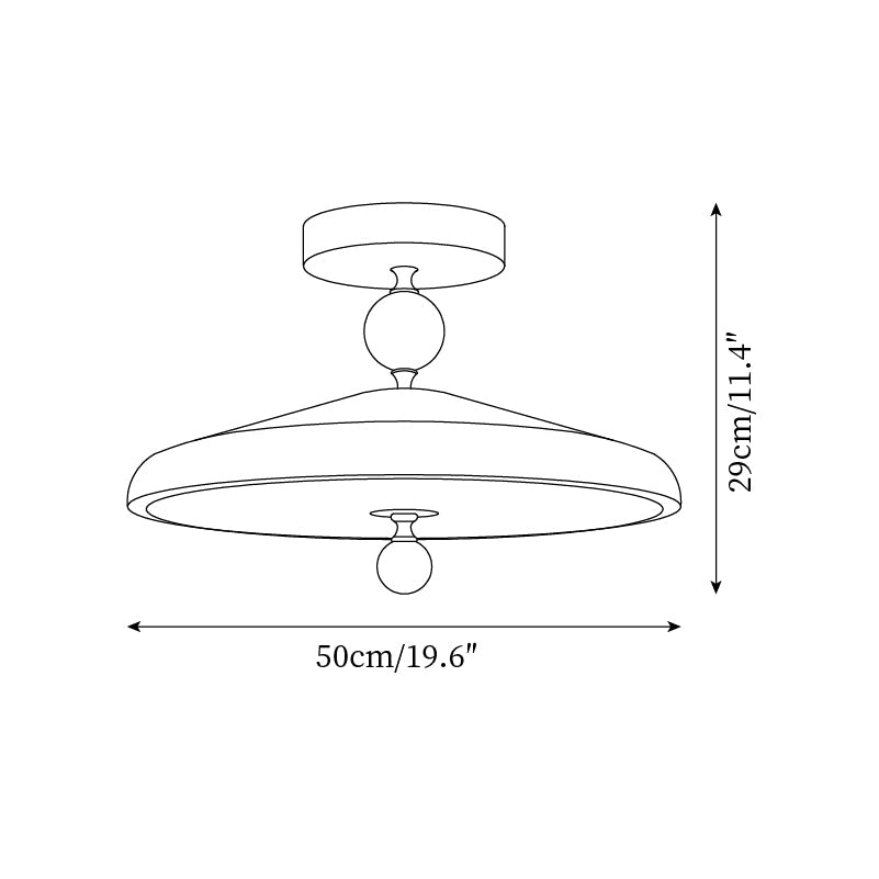 Belano Wooden Frame Round Ceiling Lamp - Letslighting