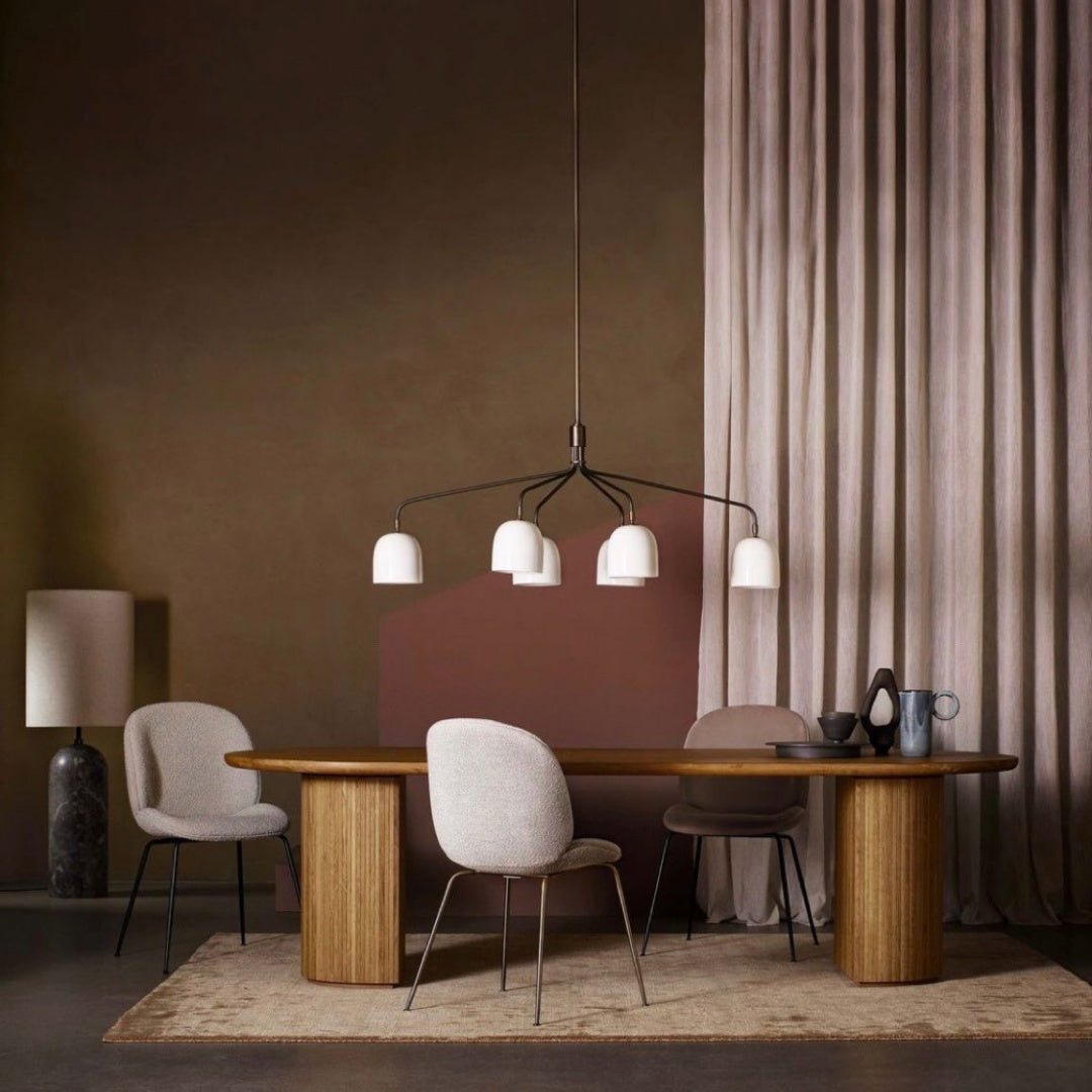 Lustra Chandelier Black Brass Industrial - Letslighting
