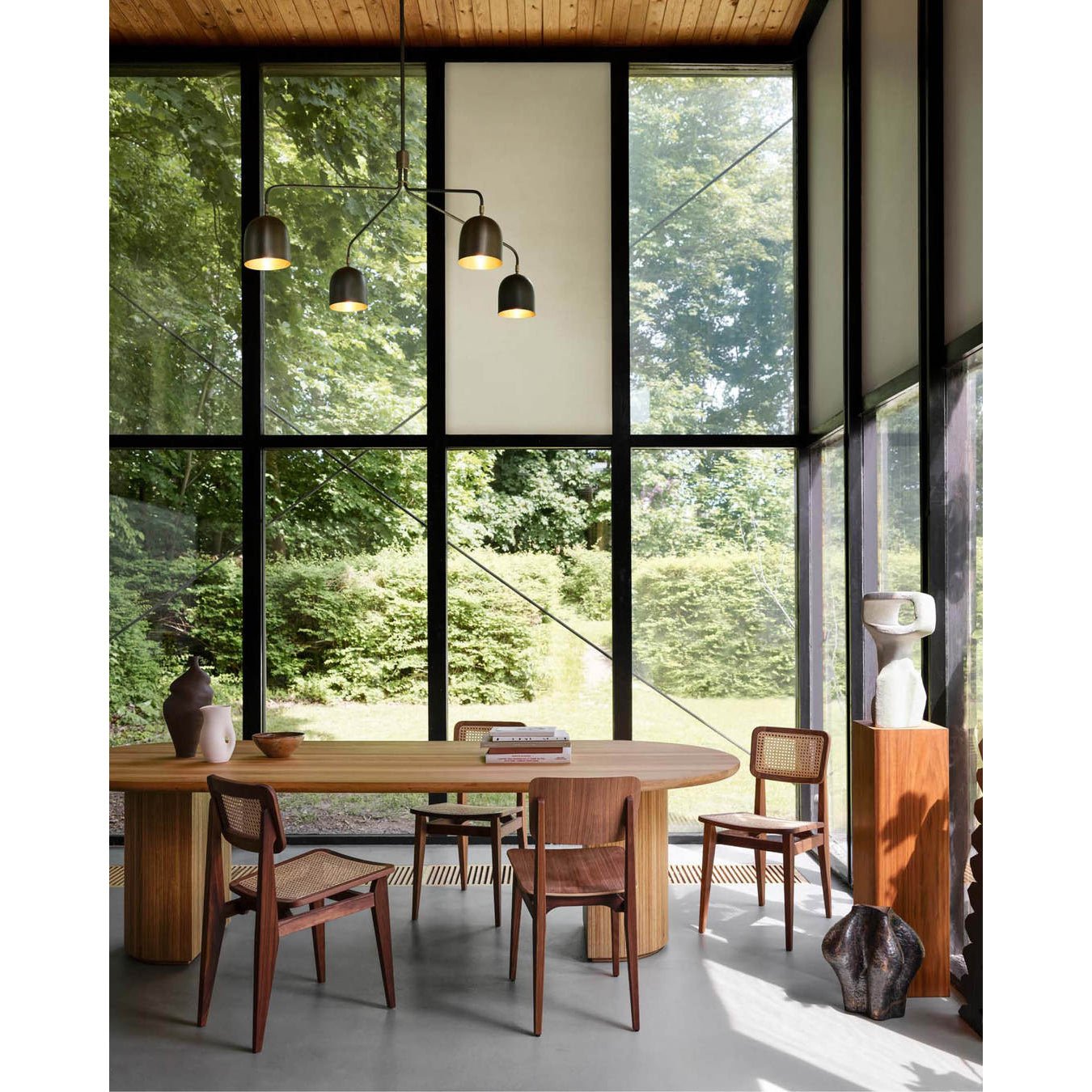 Lustra Chandelier Black Brass Industrial - Letslighting
