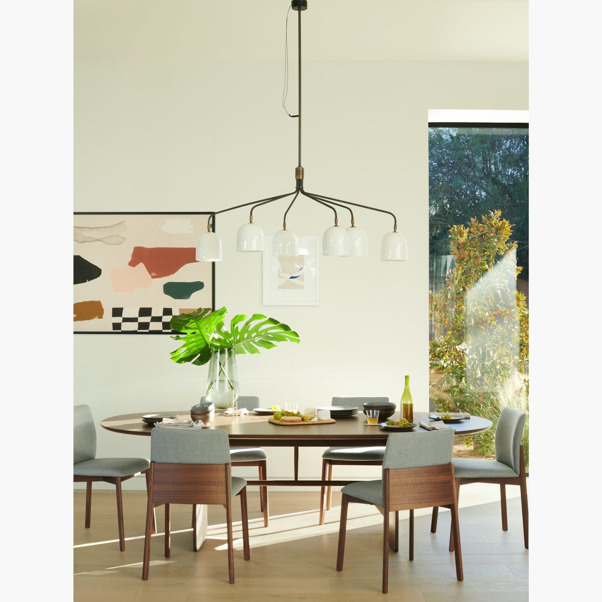 Lustra Chandelier Black Brass Industrial - Letslighting