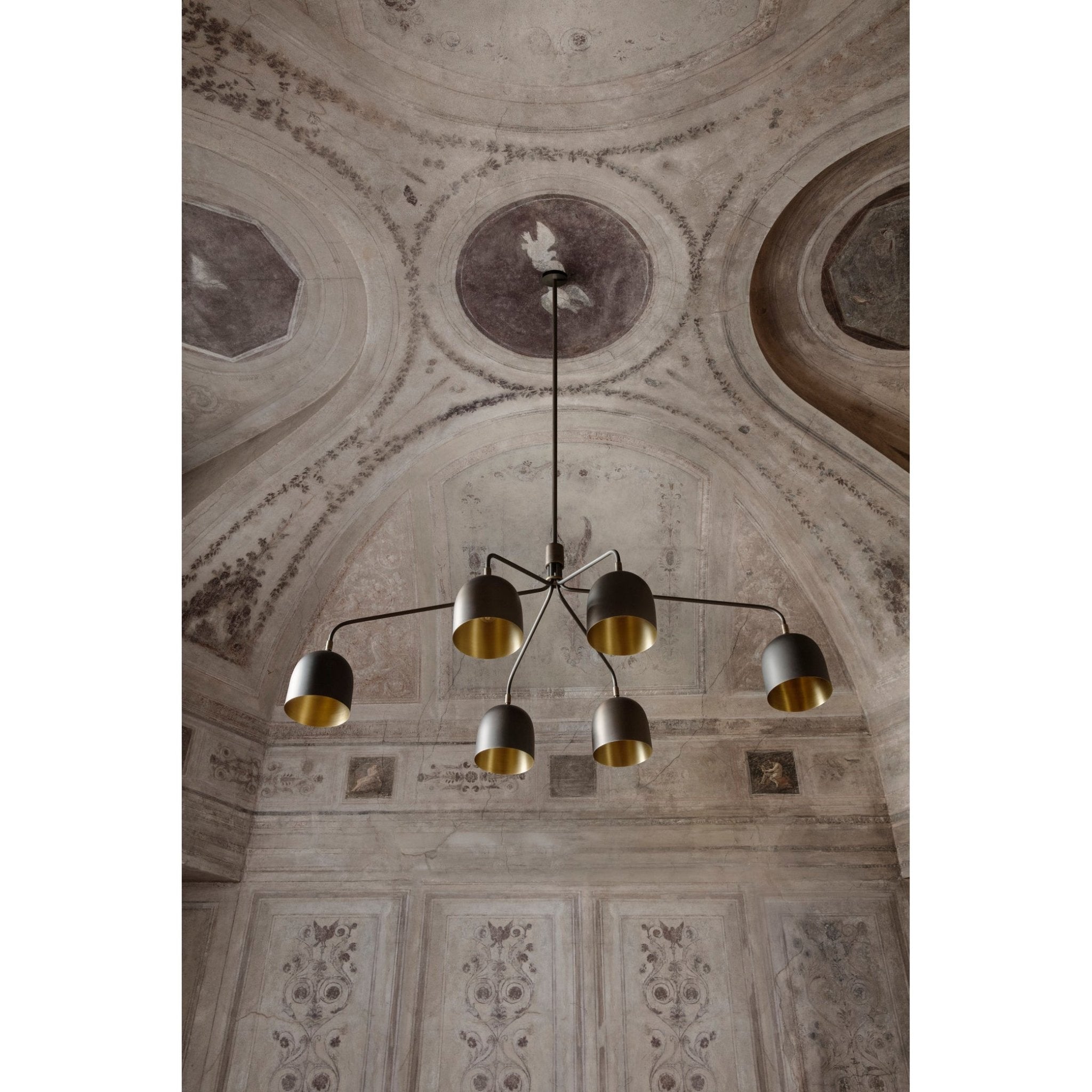 Lustra Chandelier Black Brass Industrial - Letslighting
