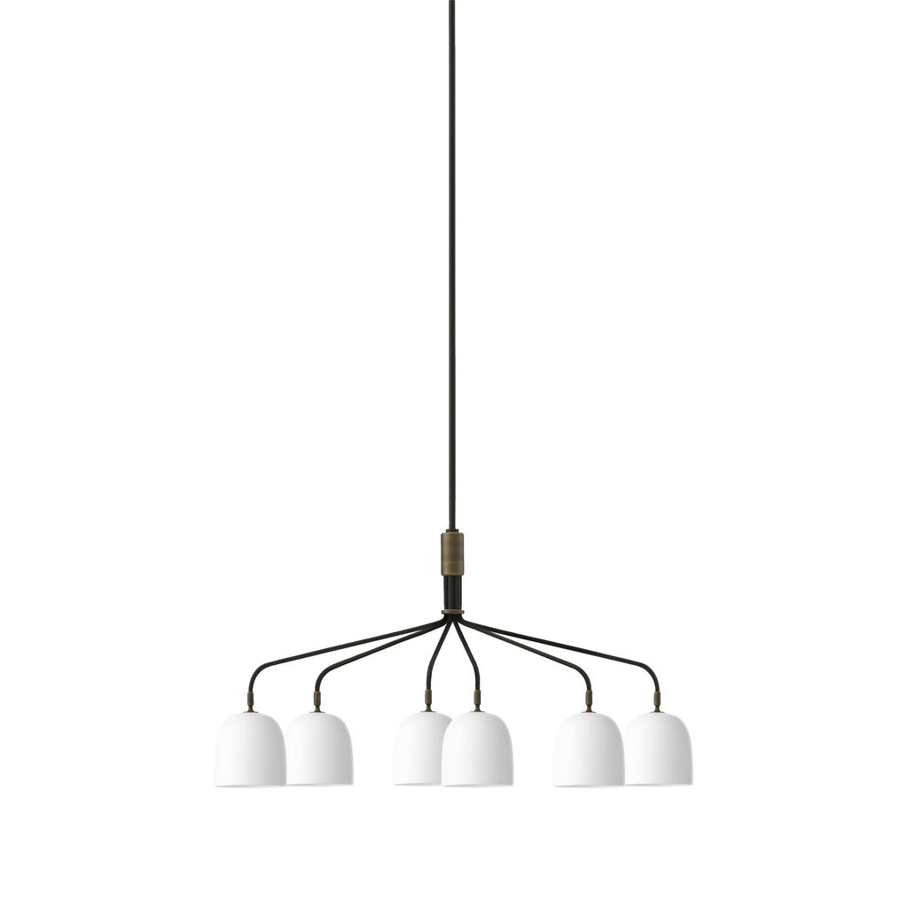 Lustra Chandelier Black Brass Industrial - Letslighting