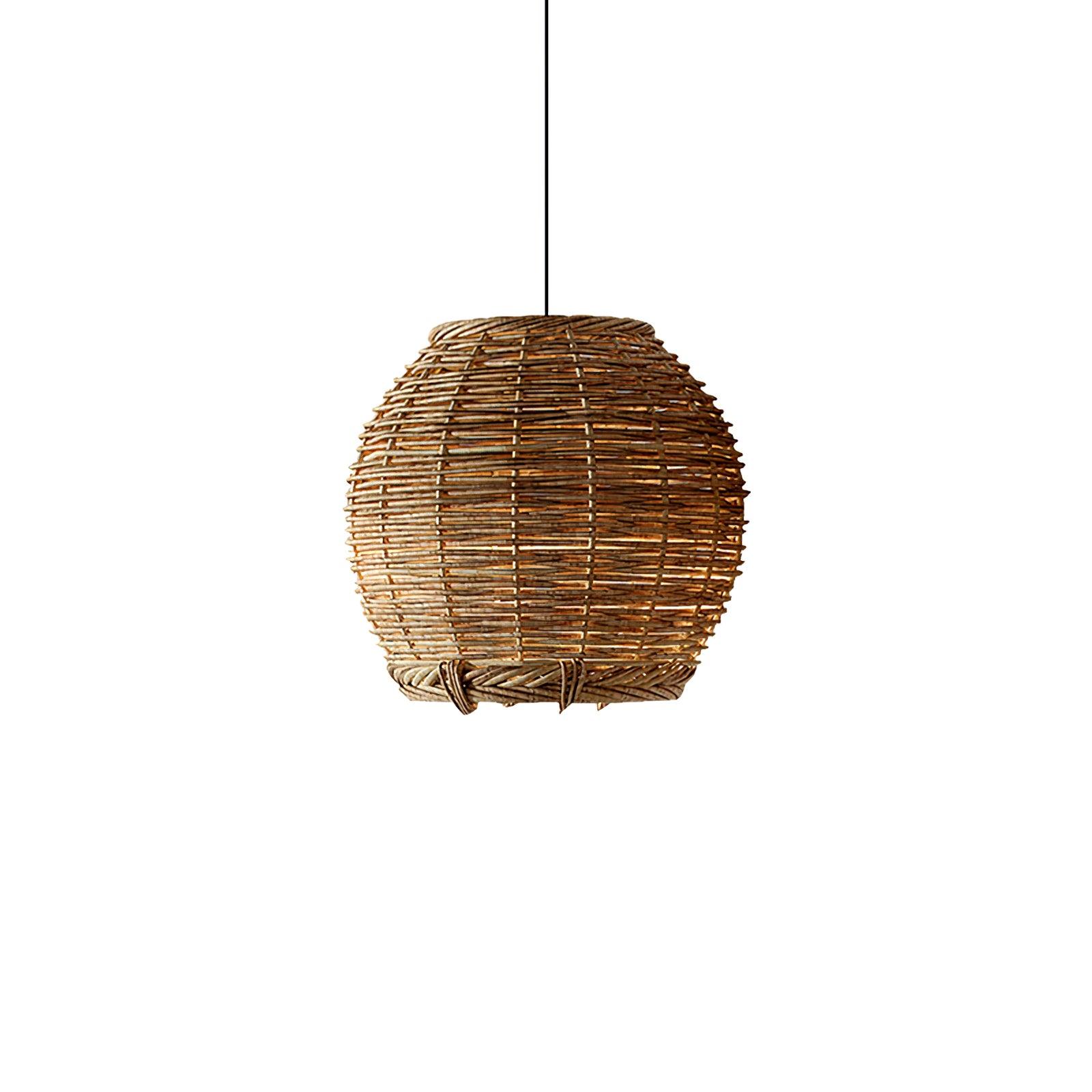 Wickora Vintage Wicker Pendant Lamp - Letslighting