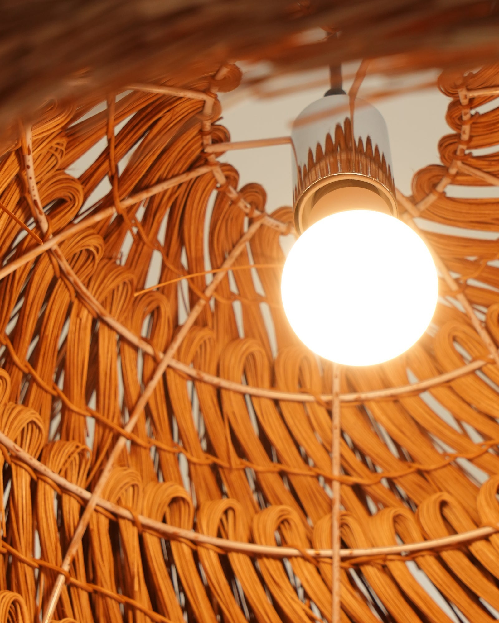Wickora Vintage Wicker Pendant Lamp - Letslighting